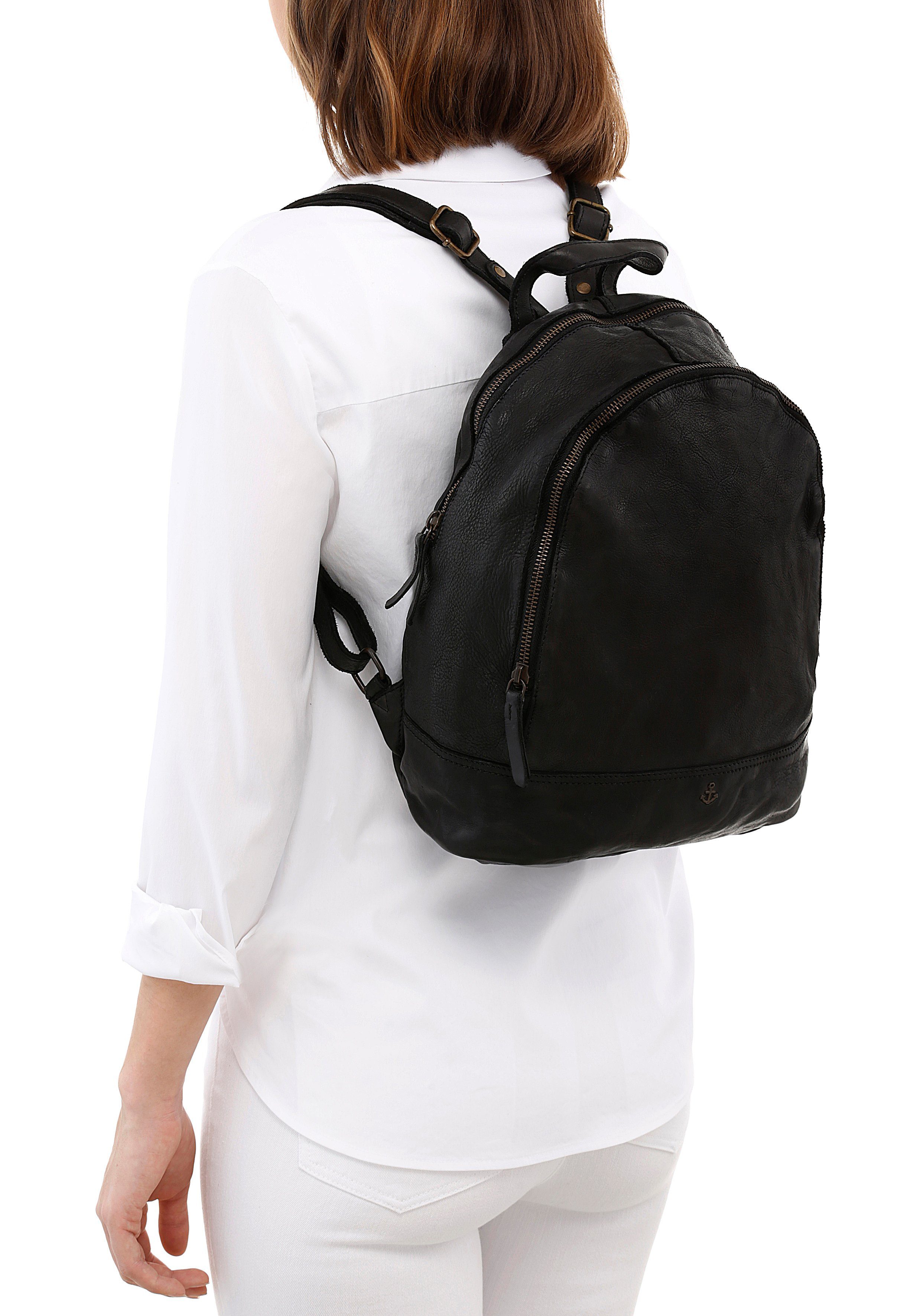 HARBOUR 2nd Cityrucksack Meghan, aus Leder mit typischen Marken-Anker-Label günstig online kaufen
