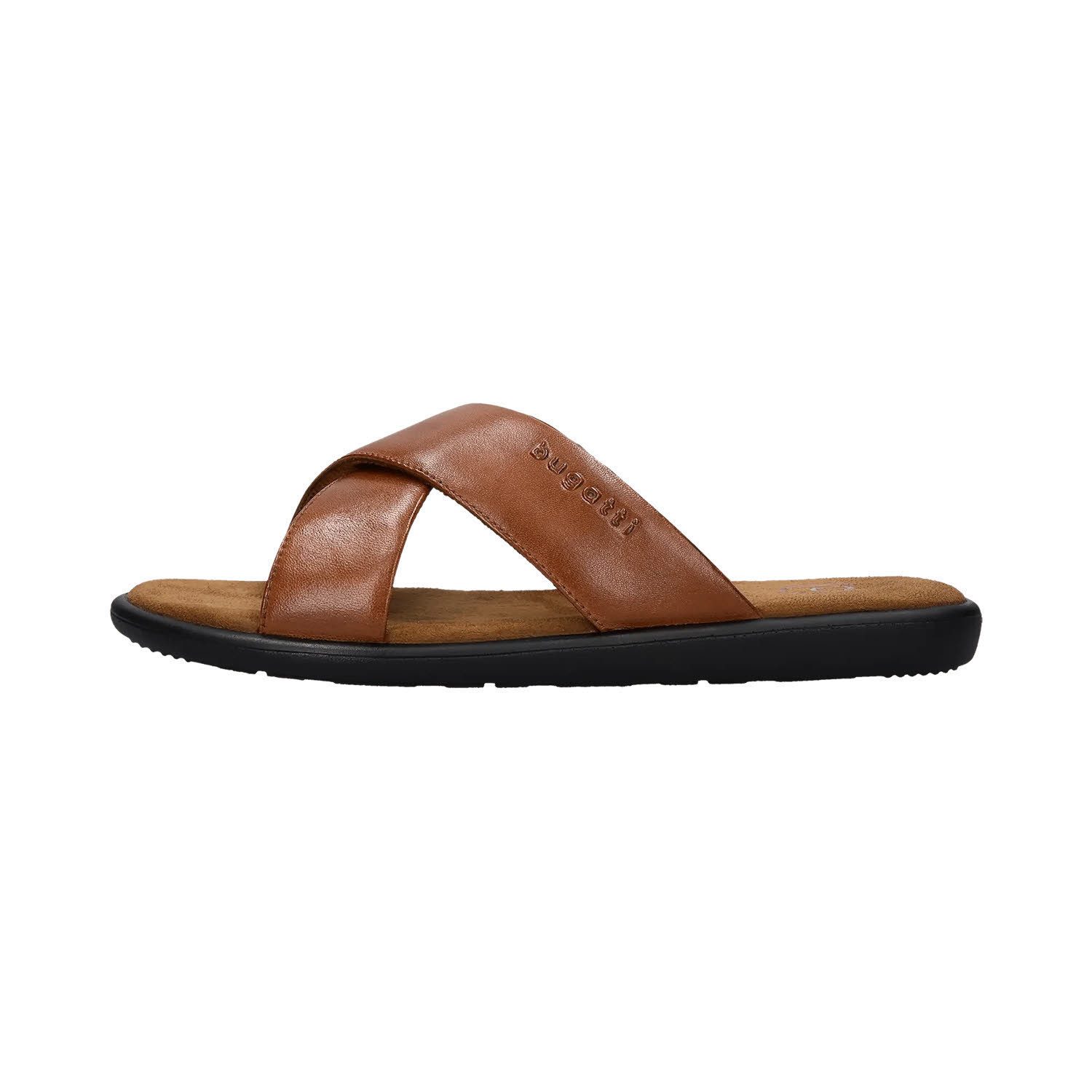 bugatti HE Leder Pantoletten cognac Pantolette