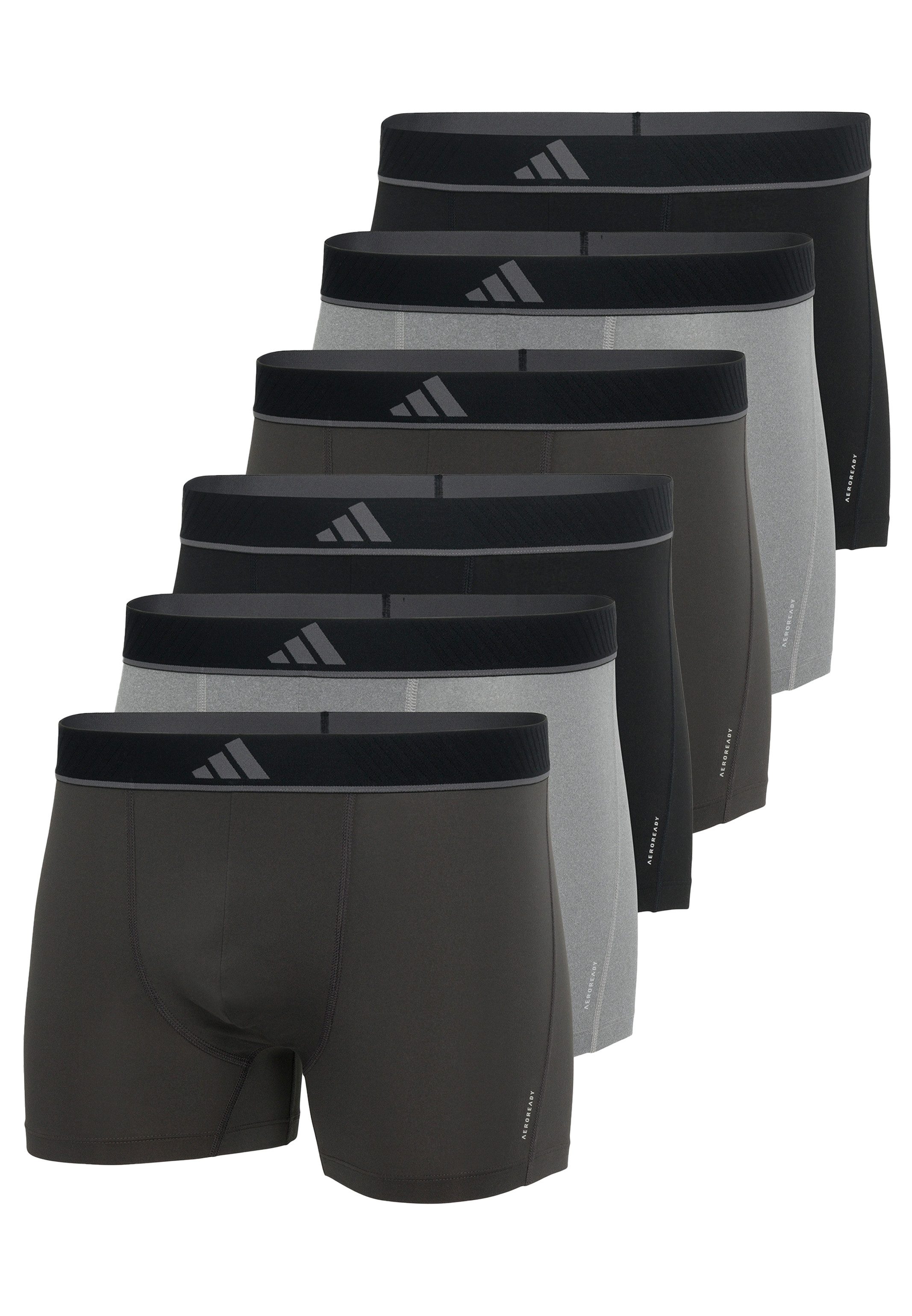 adidas Sportswear Retro Boxer 6er Pack Active Micro Flex Eco (Spar-Set, 6-St) Retro Short / Pant - ohne Eingriff - Blickdicht
