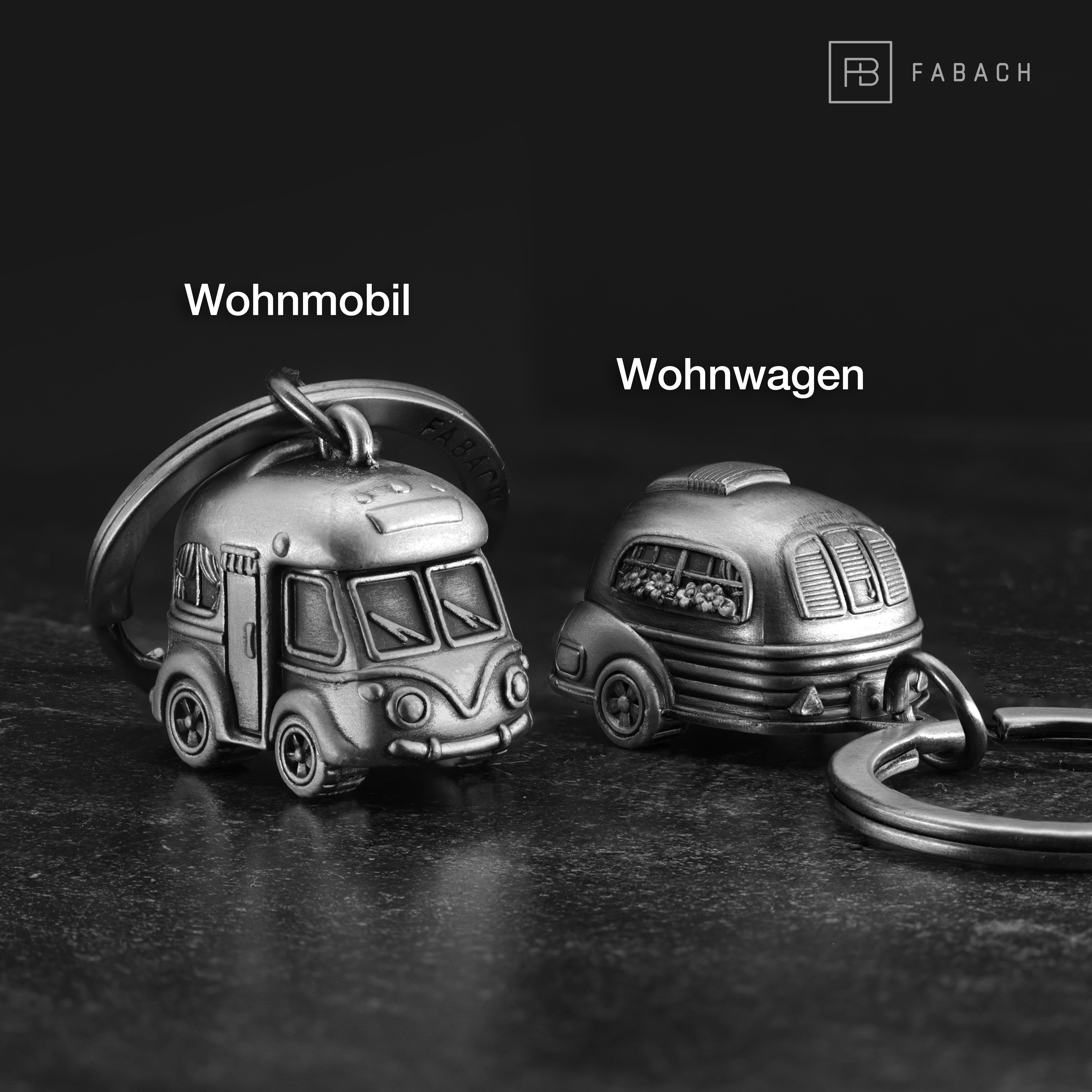 FABACH Schlüsselanhänger Wohnmobil Wohnwagen - Glücksbringer Geschenk für Camper - Gute Reise – Bild 3 von 5