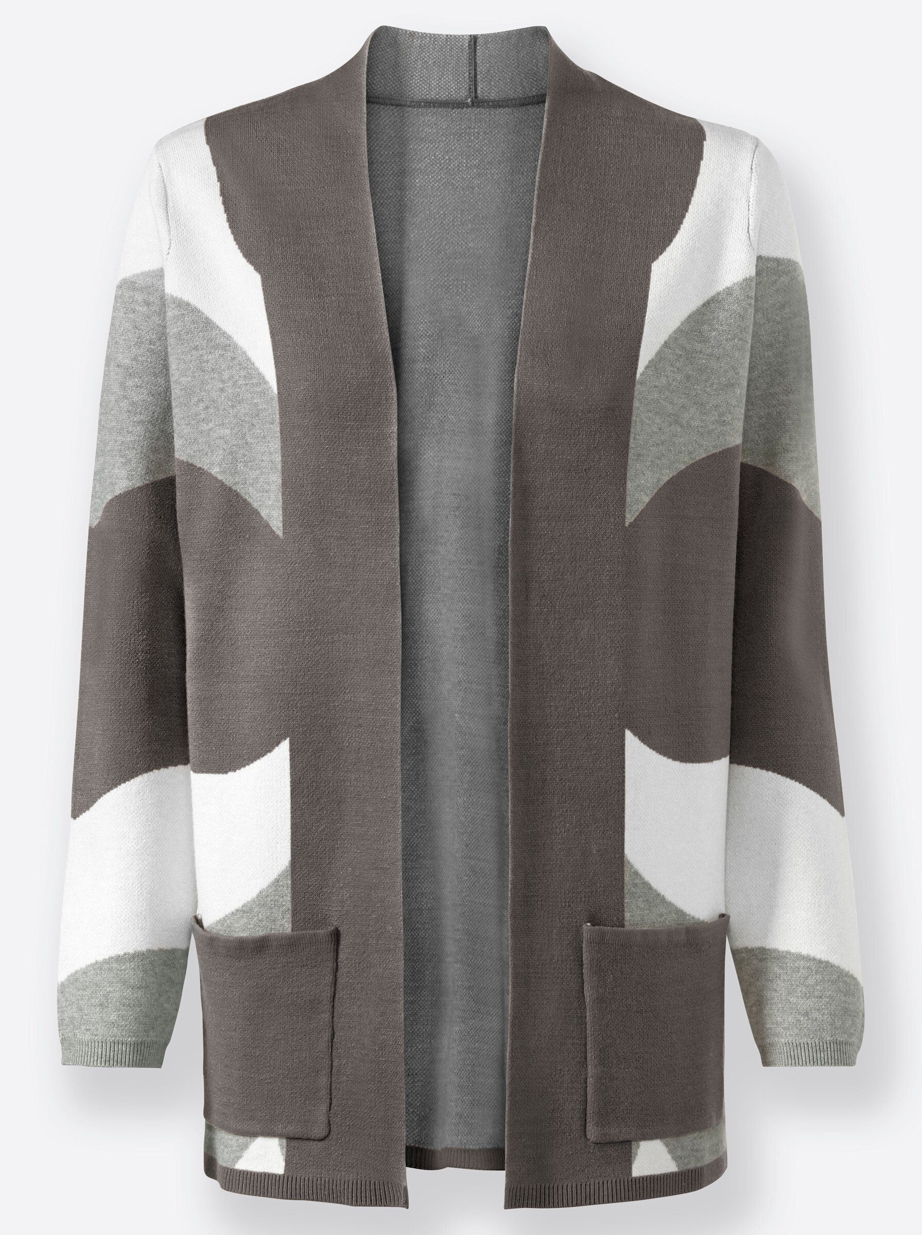 Witt Strickjacke Strickjacke Langarm Jacquard