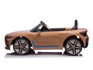TPFLiving Elektro-Kinderauto Go-Kart mit EVA und Kunststoffreifen zum Driften, Belastbarkeit 30 kg, Kinderfahrzeug mit Soft-Start und Bremsautomatik - Farbe: bronze