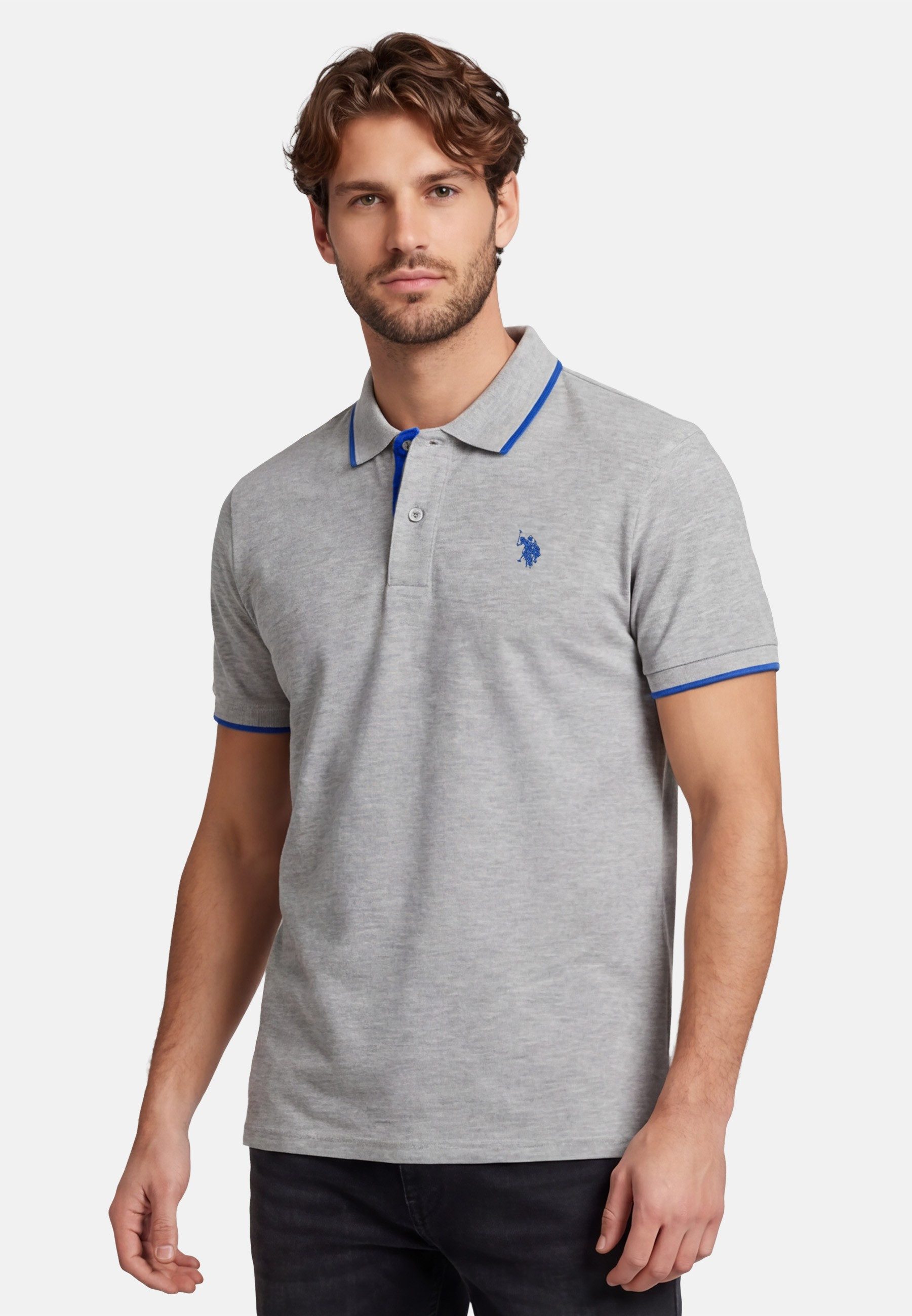 Poloshirt USKayle – Classic Fit kurzarm mit Logo-Stickerei