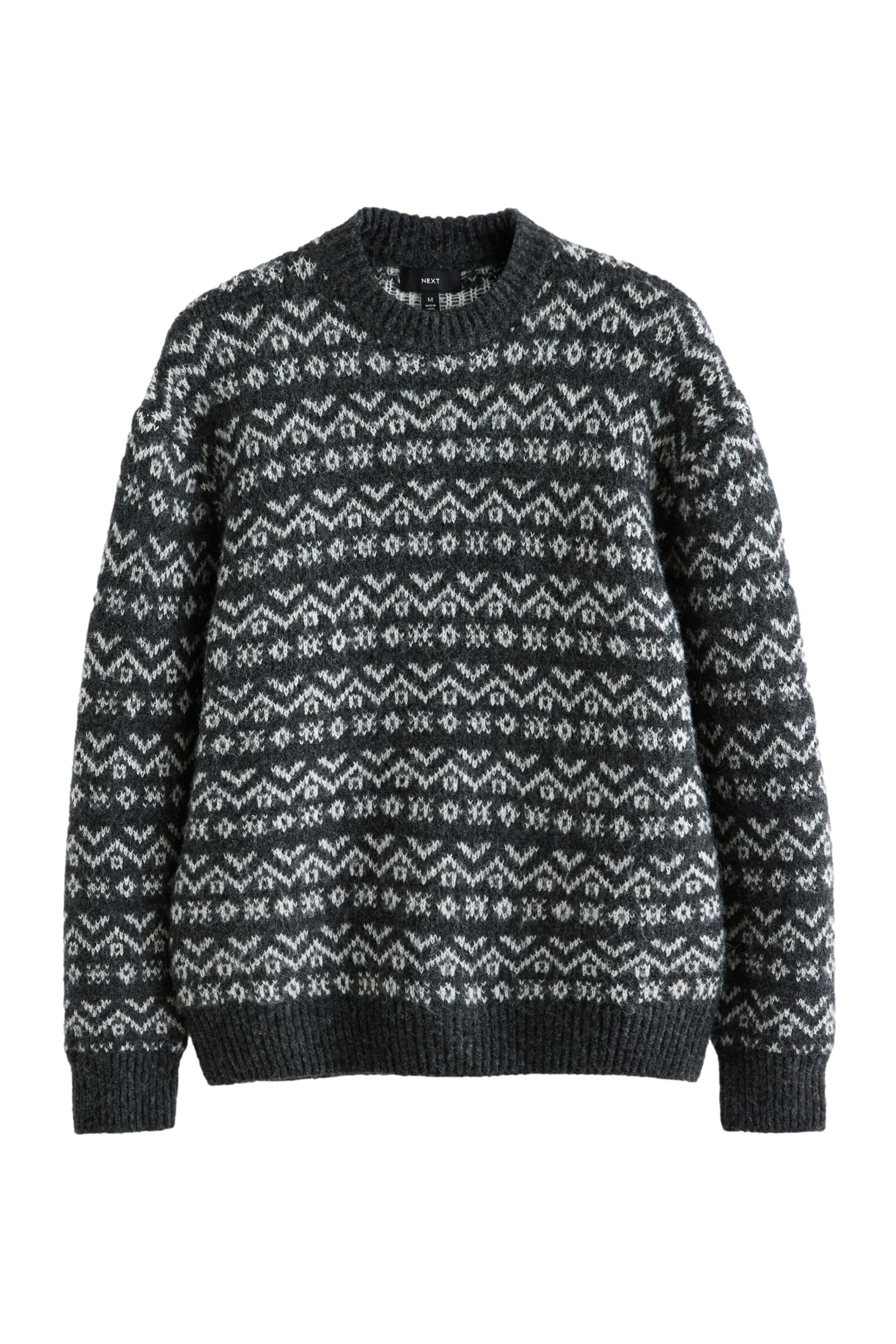 Next Rundhalspullover Angerauter Relaxed Fit Rundhalspullover günstig online kaufen
