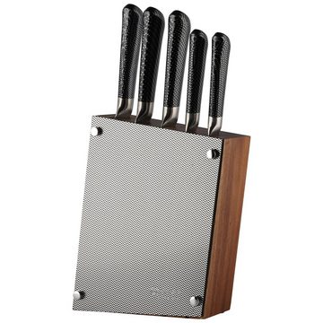 Messer-Set Messerblock 6tlg. Messerständer-Set Brotmesser Chefmesser (Set), Messer Block Ständer Halter Filetiermesser Universalmesser Schälmesser