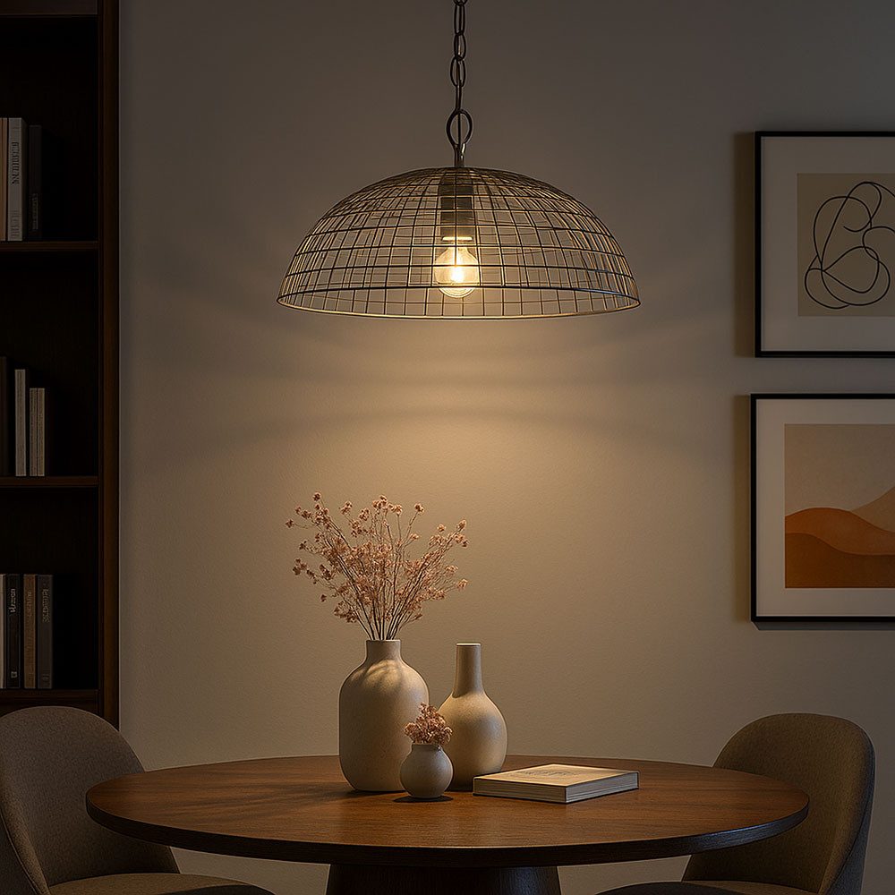 Steinhauer LIGHTING Pendelleuchte, Leuchtmittel nicht inklusive, Hängelampe Pendelleuchte Pendellampe Industriell Metall E27 Höhe 80cm