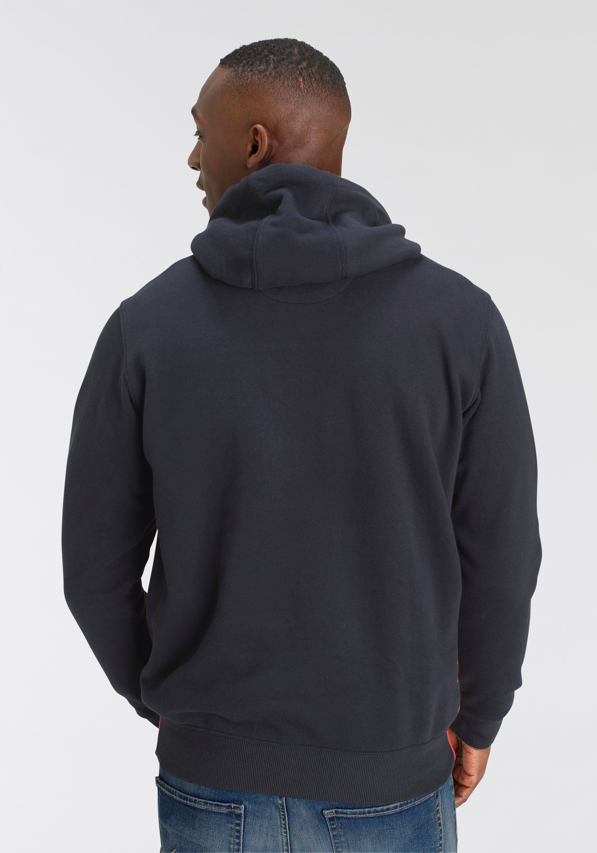 DELMAO Kapuzensweatshirt Langarm, lockere Passform, Colourblocking-Optik, günstig online kaufen