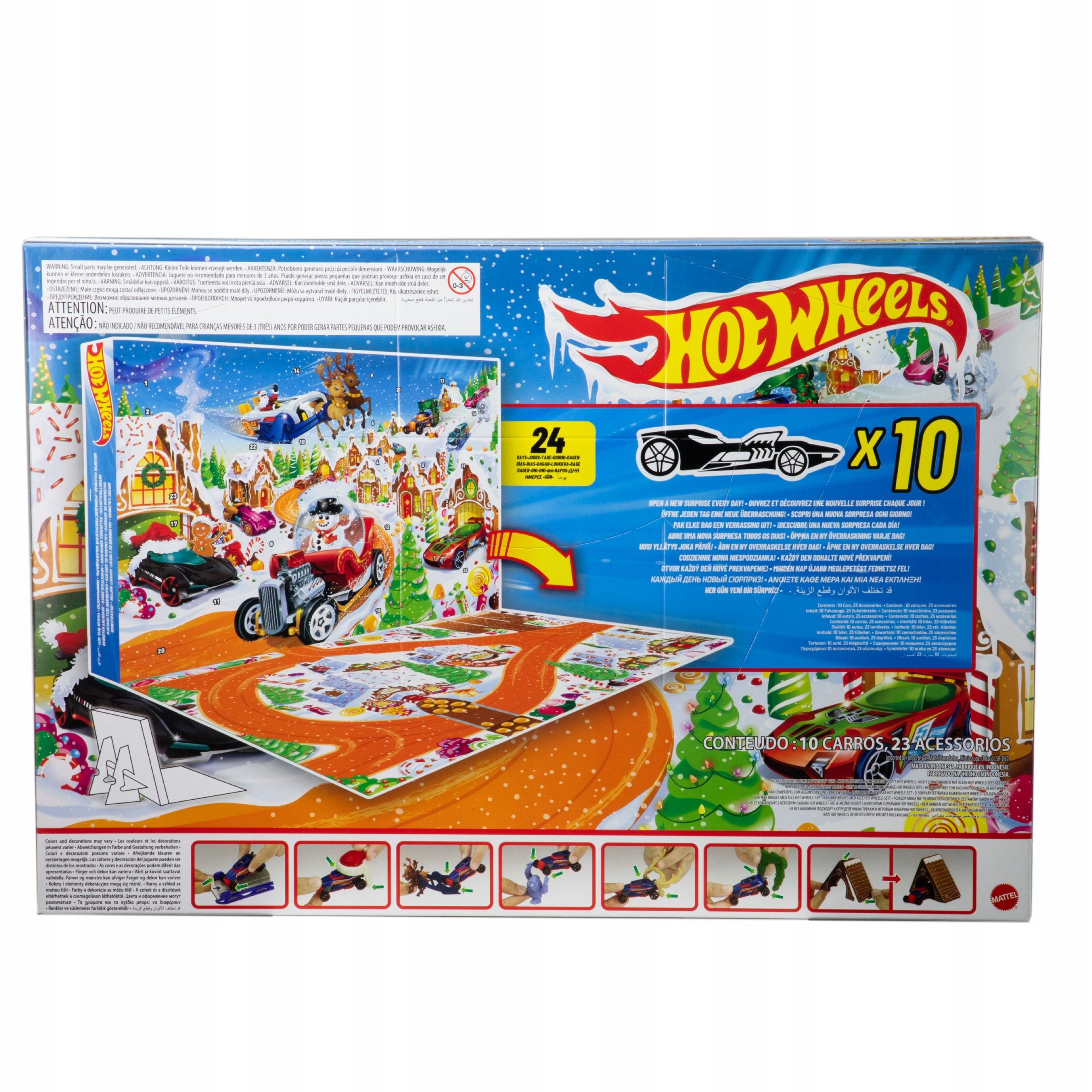 Hot Wheels Adventskalender Hot Wheels Adventskalender 2025 – 24 Überraschungen & 10 Autos (1-tlg)