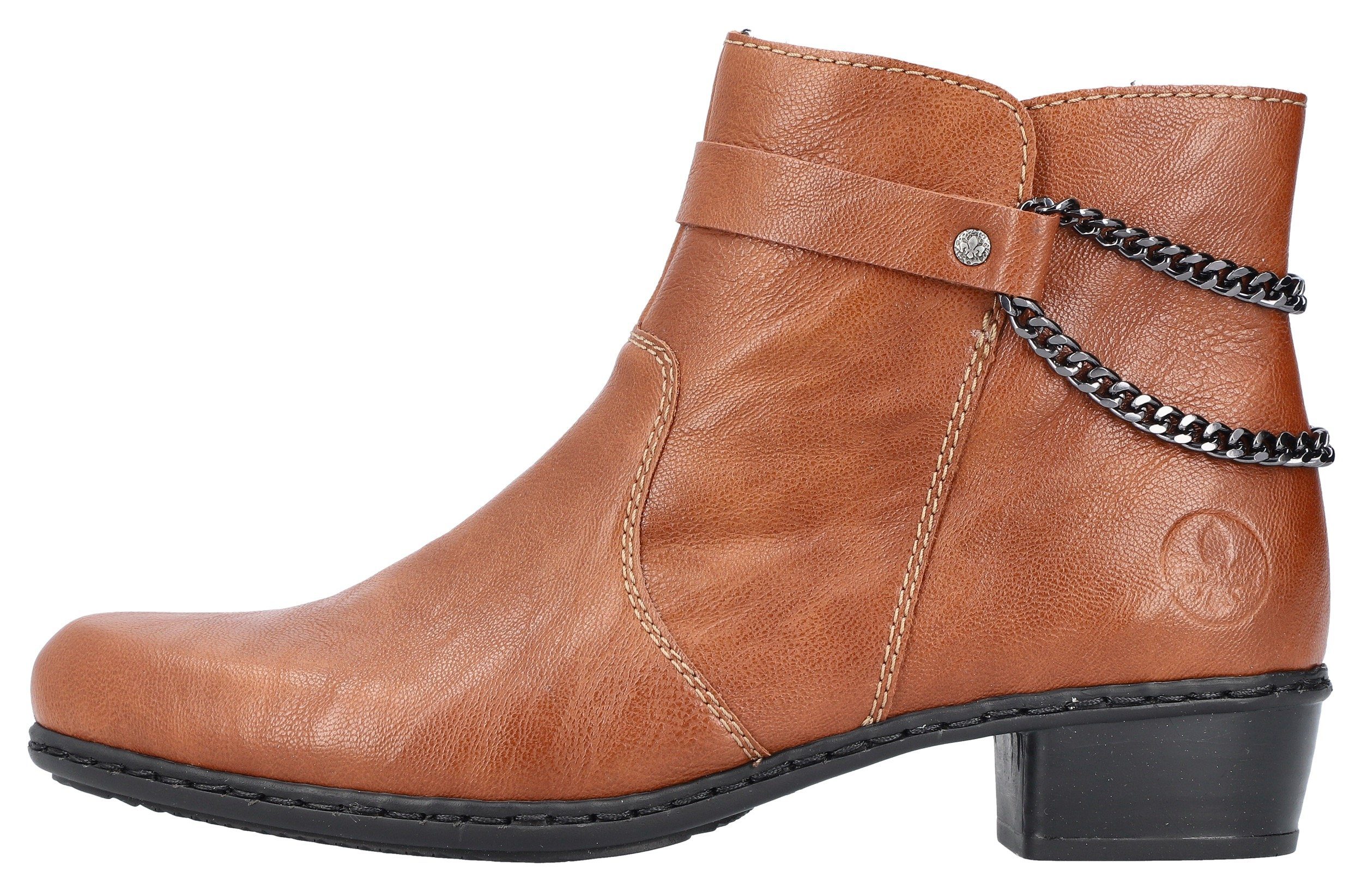 toller Stiefelette Rieker Zierkette mit