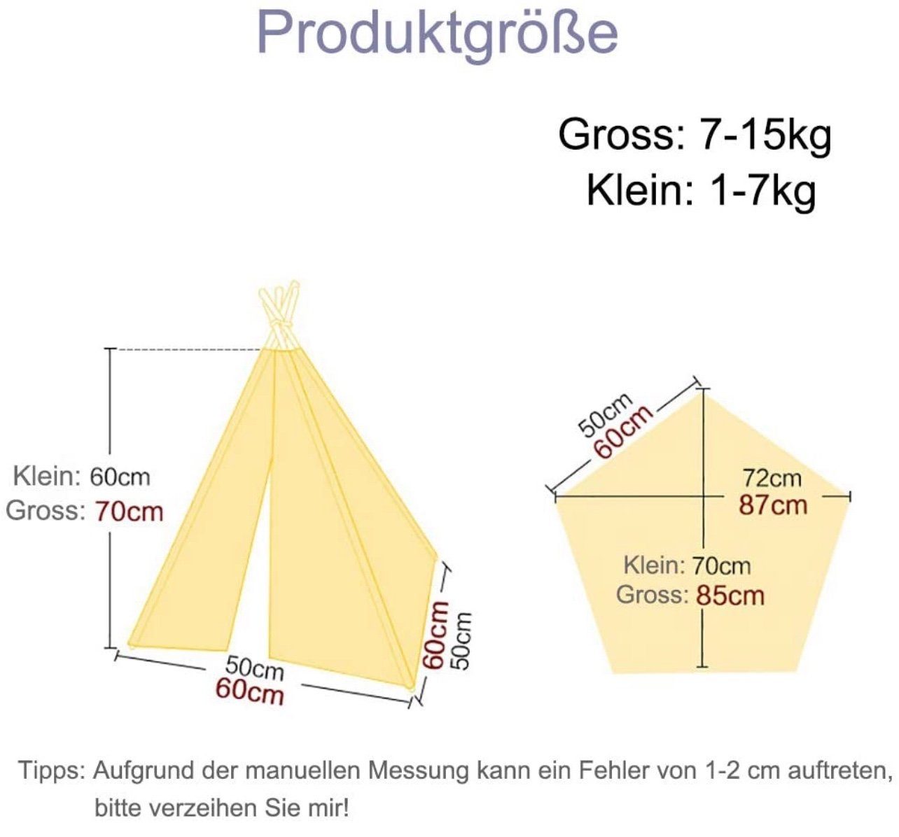 little dove Hundematratze Haustier Tipi Hunde Tipi Zelt abnehmbar und waschbar mit Matraze