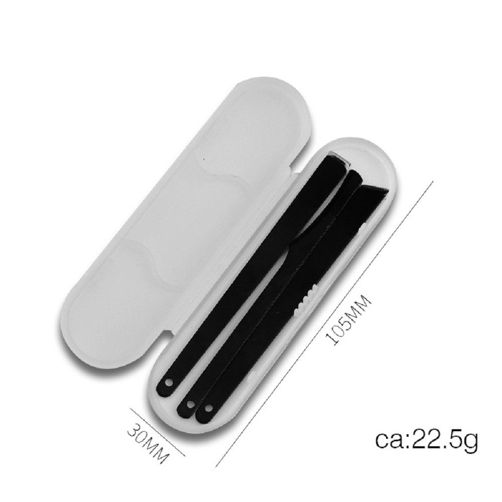 Nagelhautmesser Nagelhautmesser Set – 3-teiliges Edelstahl-Pediküreset