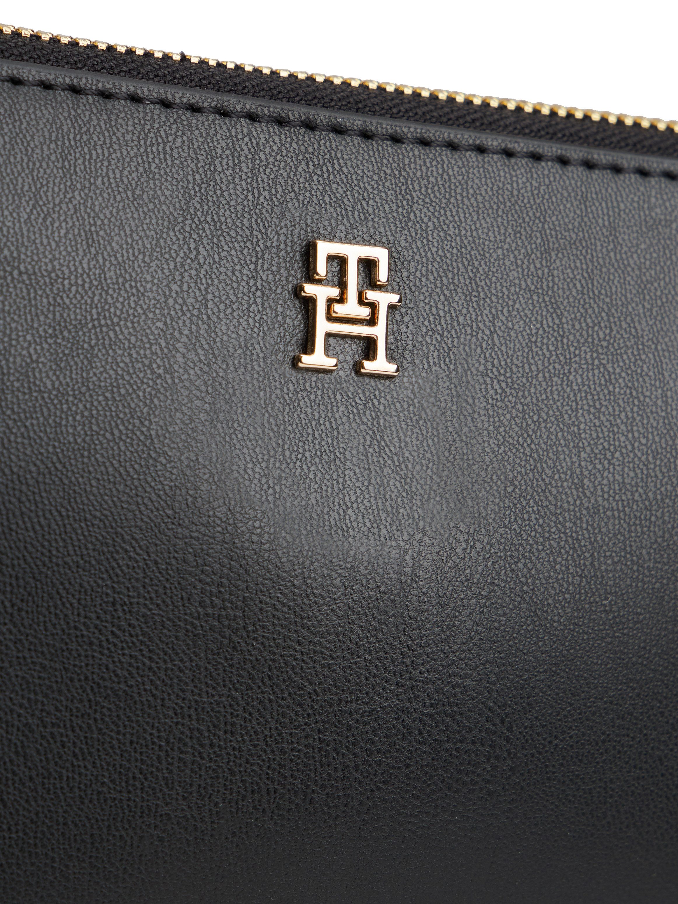Tommy Hilfiger Kulturbeutel TH ICON MAKE-UP BAG, Unisex Kosmetiktasche, Minibag mit praktischer Handschlaufe