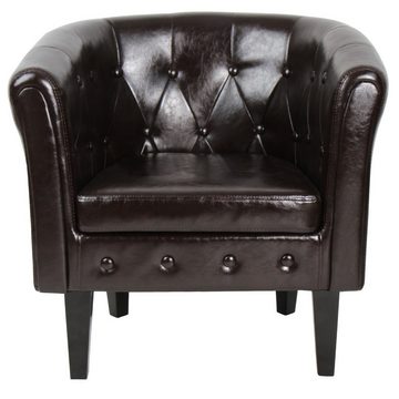 MIADOMODO Chesterfield-Sessel Chesterfield Sessel Loungesessel Clubsessel Cocktailsessel Sofa (1-St)