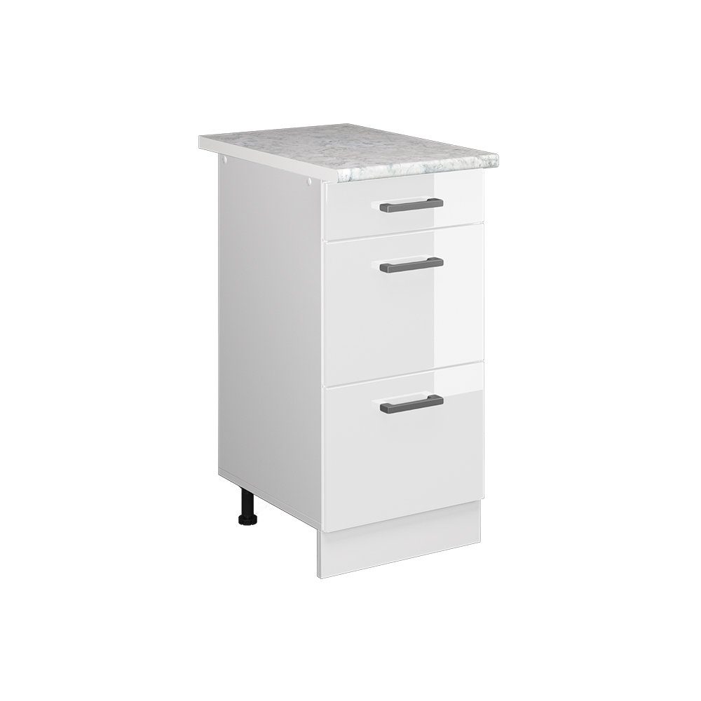 Vicco Unterschrank R-Line, Weiß Hochglanz/Weiß, 40 günstig online kaufen