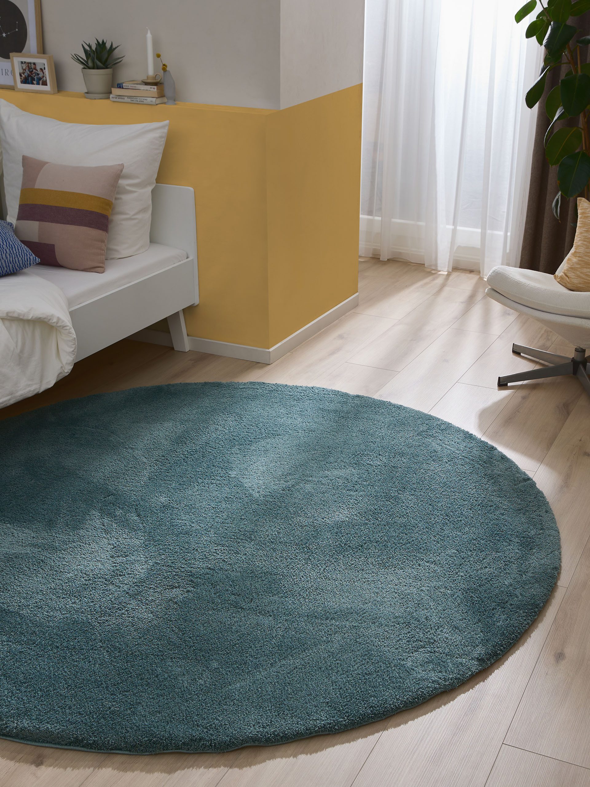benuta Hochflor-Teppich Soda, rund, Höhe: 21 günstig online kaufen