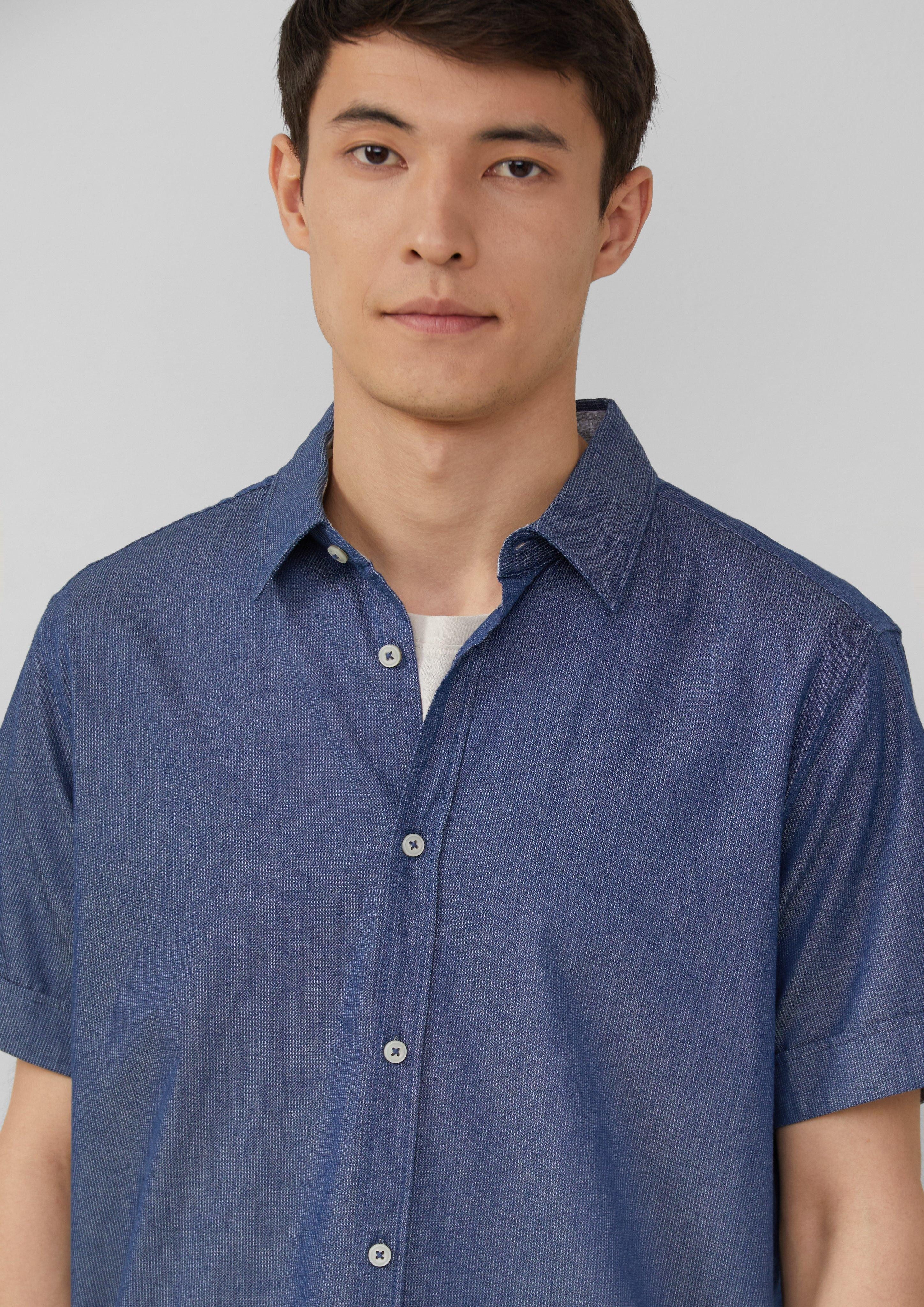 s.Oliver Kurzarmhemd Regular Fit: Strukturiertes Kurzarmhemd günstig online kaufen