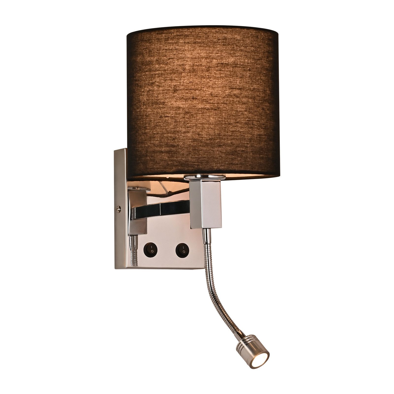 ZMH Wandleuchte Bettlampe mit Schalter Leselampe verstellbar Beleuchtung, drehbar, LED wechselbar, Wandleuchte mit Leselicht E27 Wandlampe mit Flexarm für Schlafzimmer. Reduzierter Preis € 29,99. Unverbindliche Preisempfehlung € 73,98