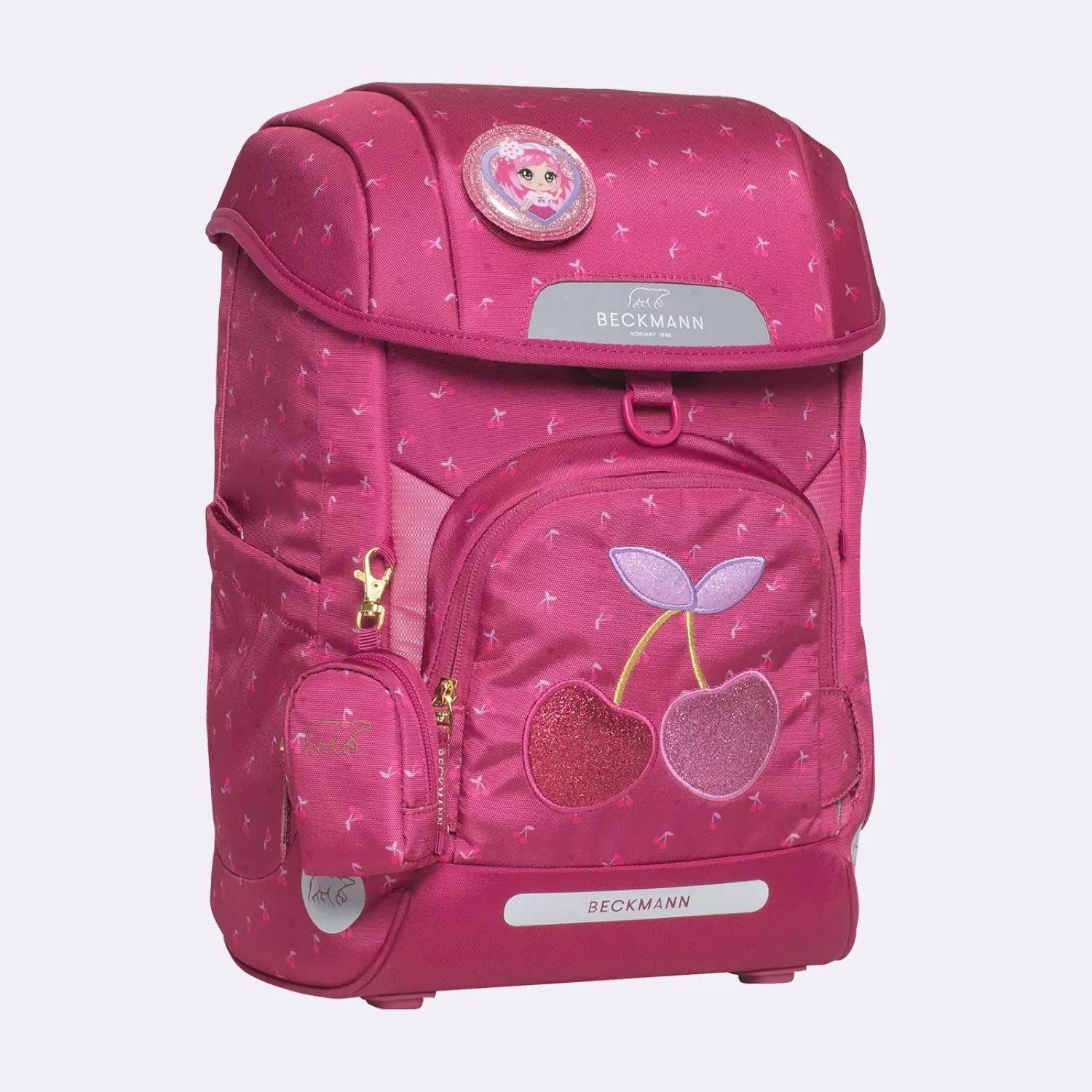 Beckmann Schulranzen Beckmann Plus Air Cherry 6-tlg. Schulranzen