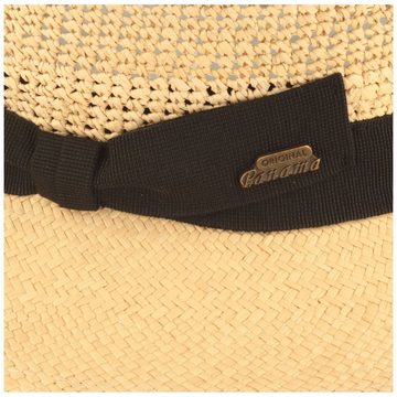 Breiter Strohhut Panamahut Traveller mit Crochet-Krone