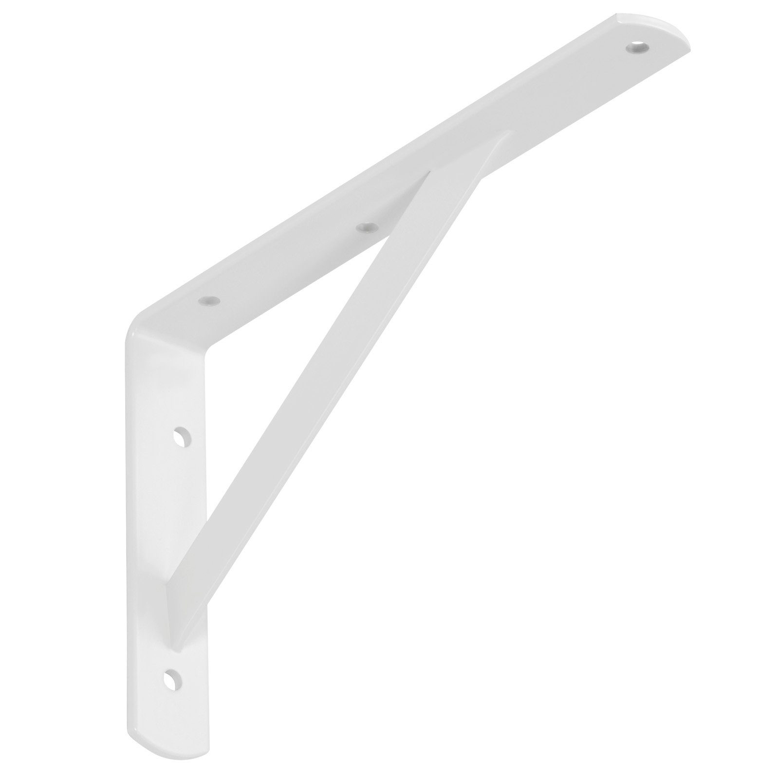 SO-TECH® Regalwange Regalkonsolen mit Querstrebe zur Stabilisierung, 250 x 150 x 30 mm, weiß, pulverbeschichtet