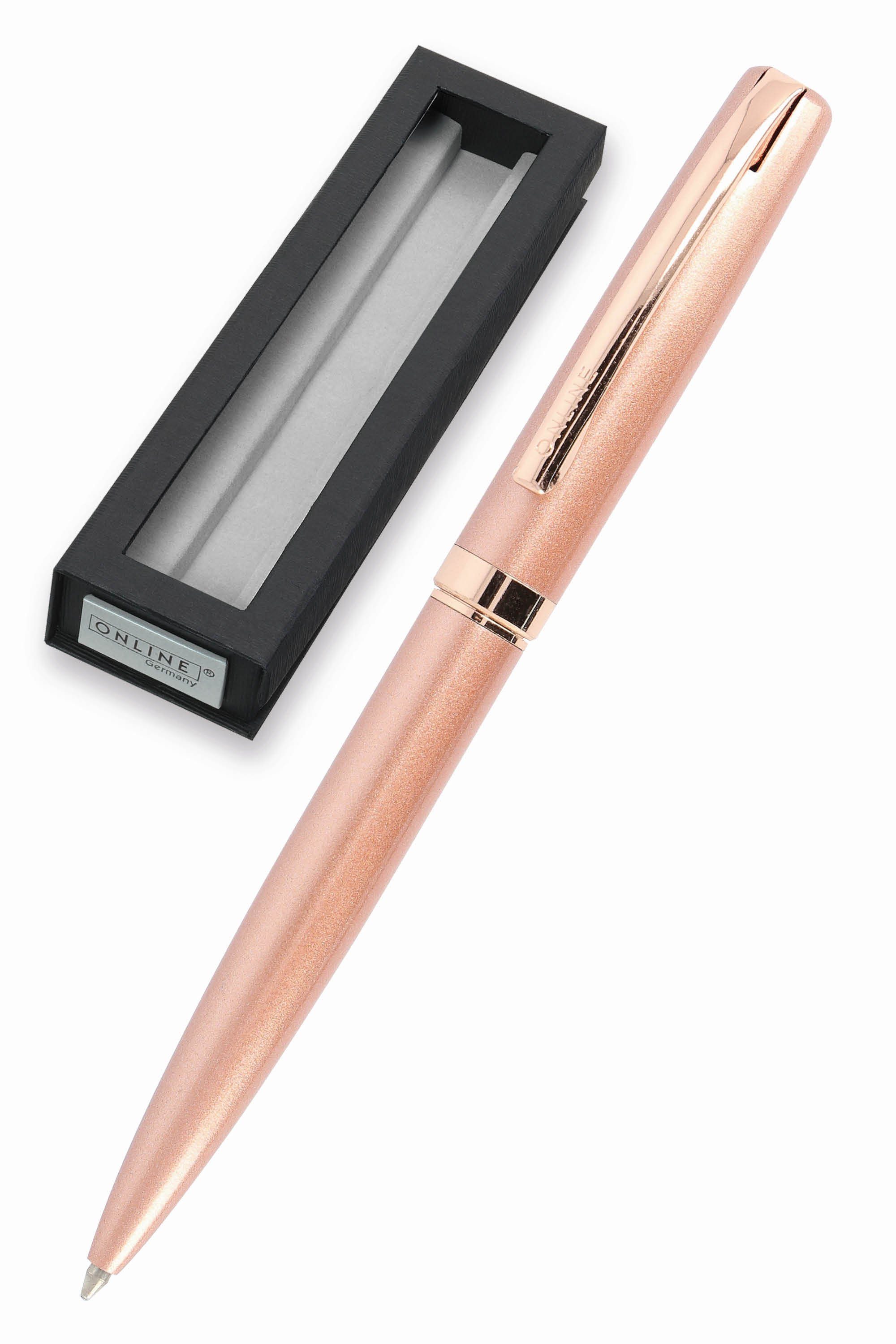 Online Pen Kugelschreiber Eleganza Drehkugelschreiber, in Geschenkbox Rosegold