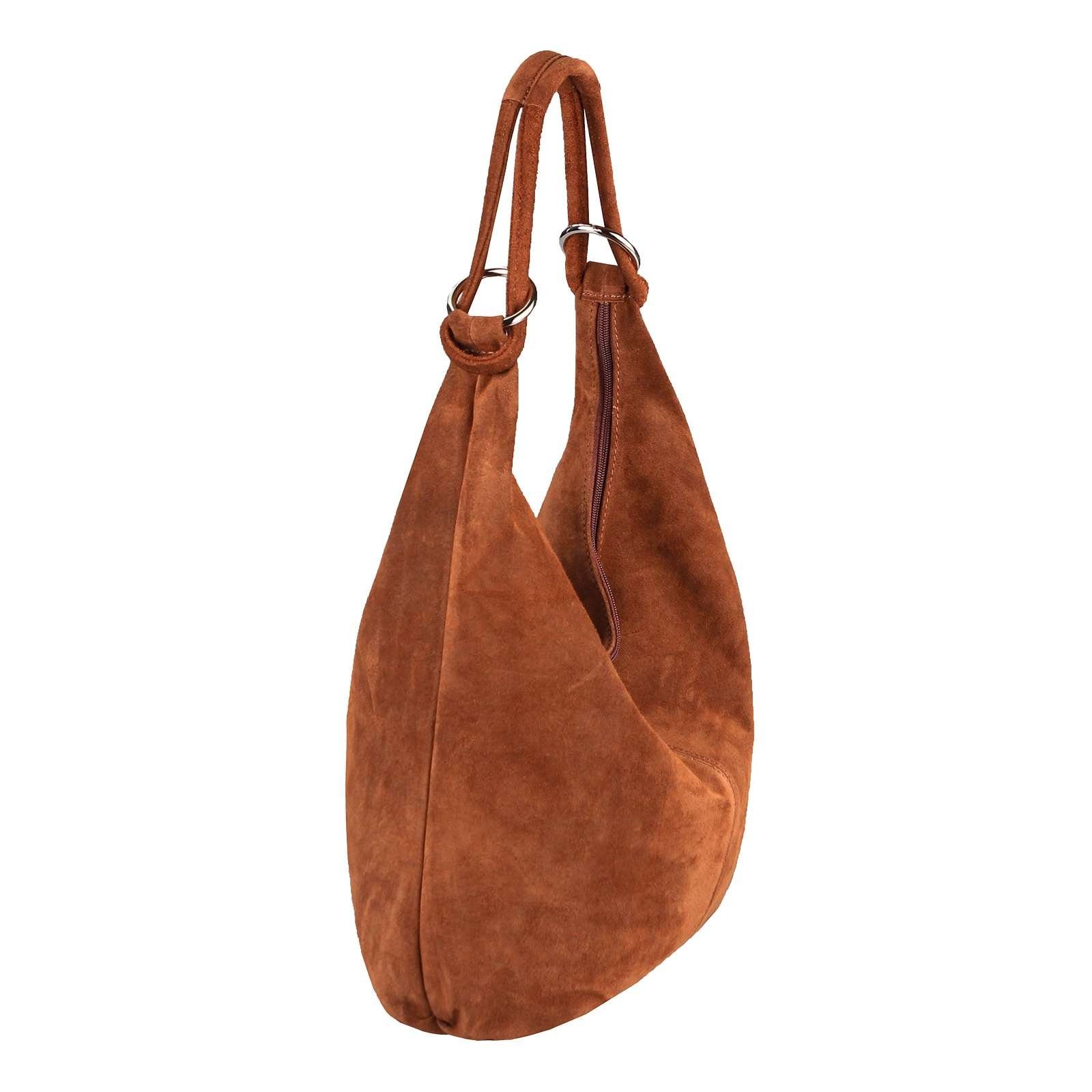 ITALYSHOP24 Schultertasche Made in Italy Damen Leder Tasche Shopper Umhänge günstig online kaufen