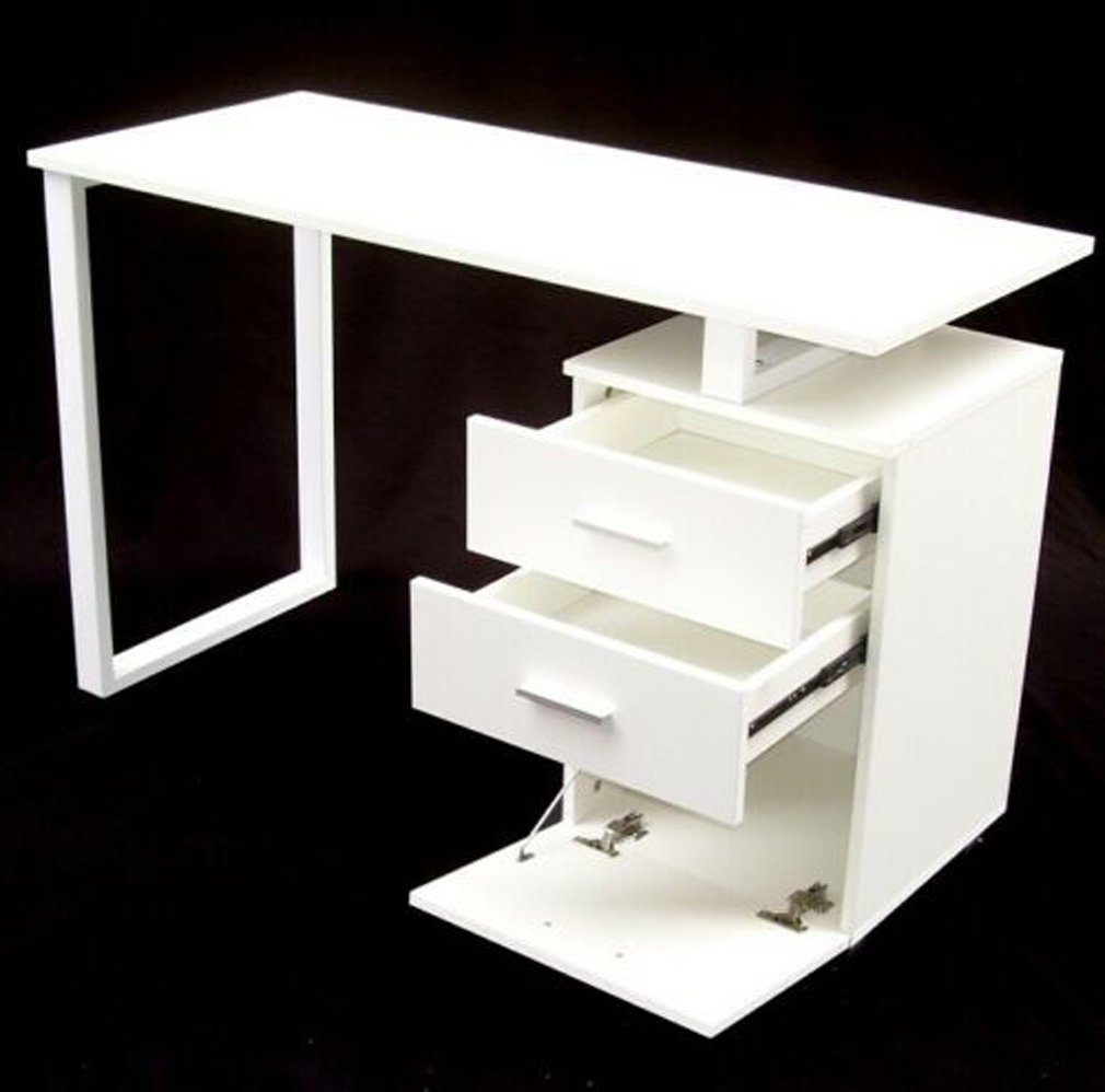 Apex Schreibtisch Schreibtisch 120x50 Weiß Bürotisch Computertisch Arbeitstisch (1-St)