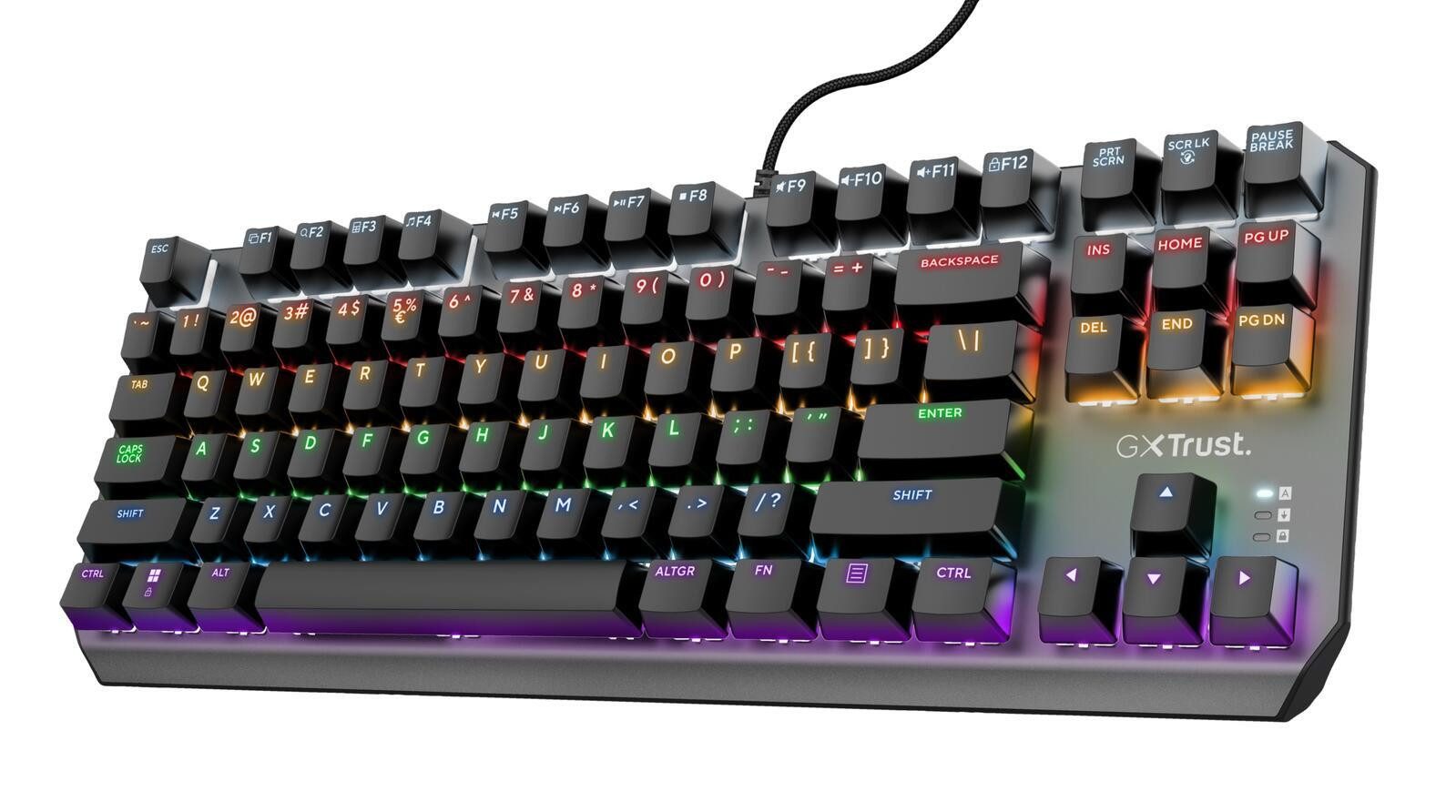 Trust Trust Gaming GXT 834 Schwarz DE Gaming-Tastatur