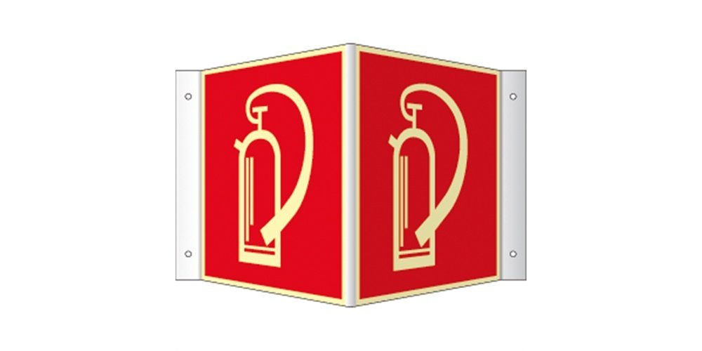 Thumbnail - König Werbeanlagen Hinweisschild Winkelschild Feuerlöscher, Symbolschild, BGV A8