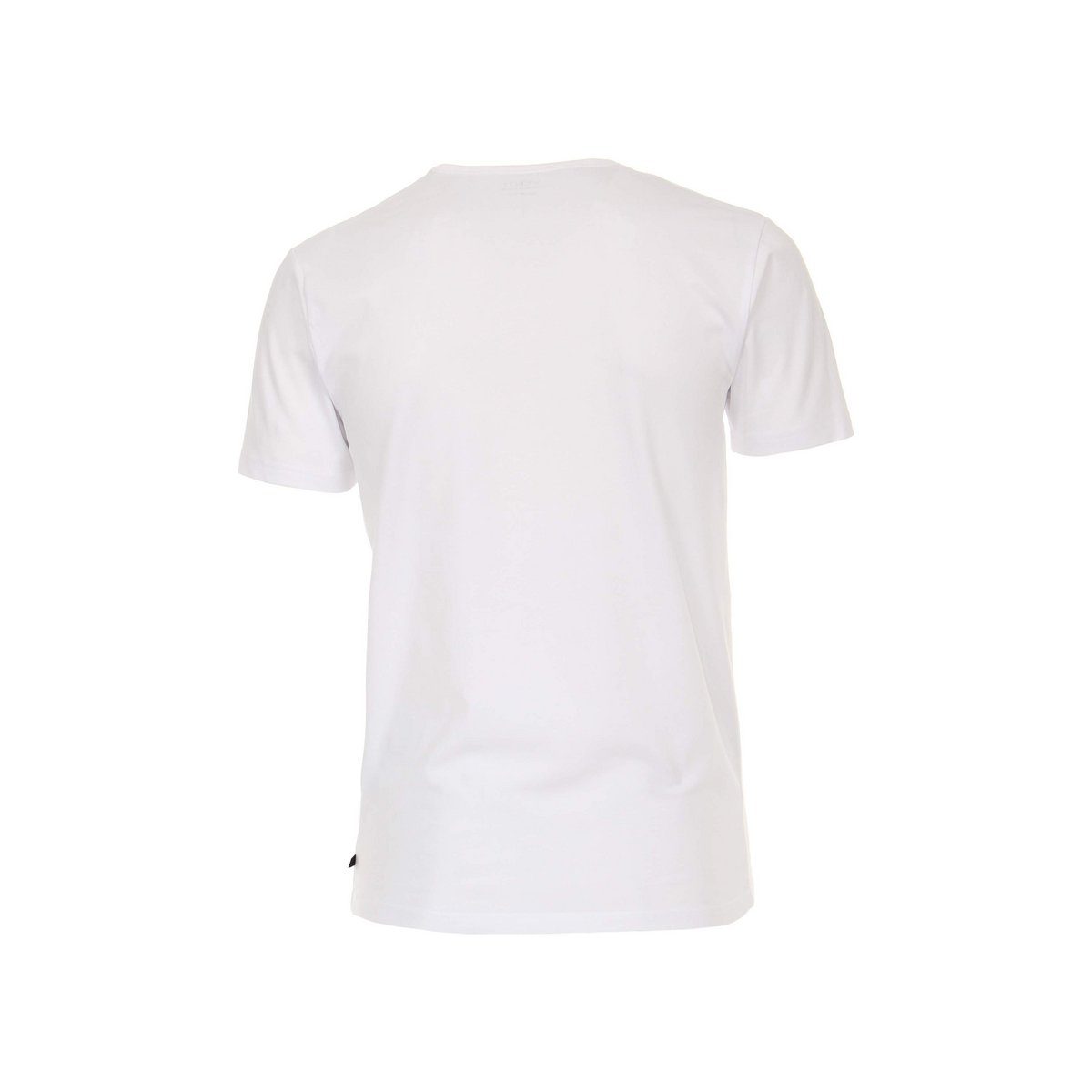 weiß V-Shirt (1-tlg) CASAMODA fit regular