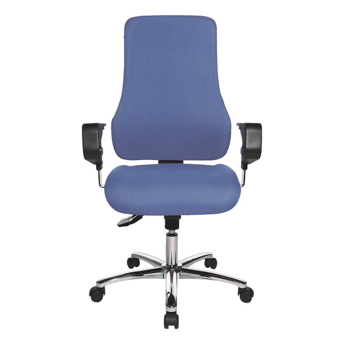 Body-Balance-Tect blau 55, Armlehnen, Muldensitz Sitness Schreibtischstuhl TOPSTAR und mit