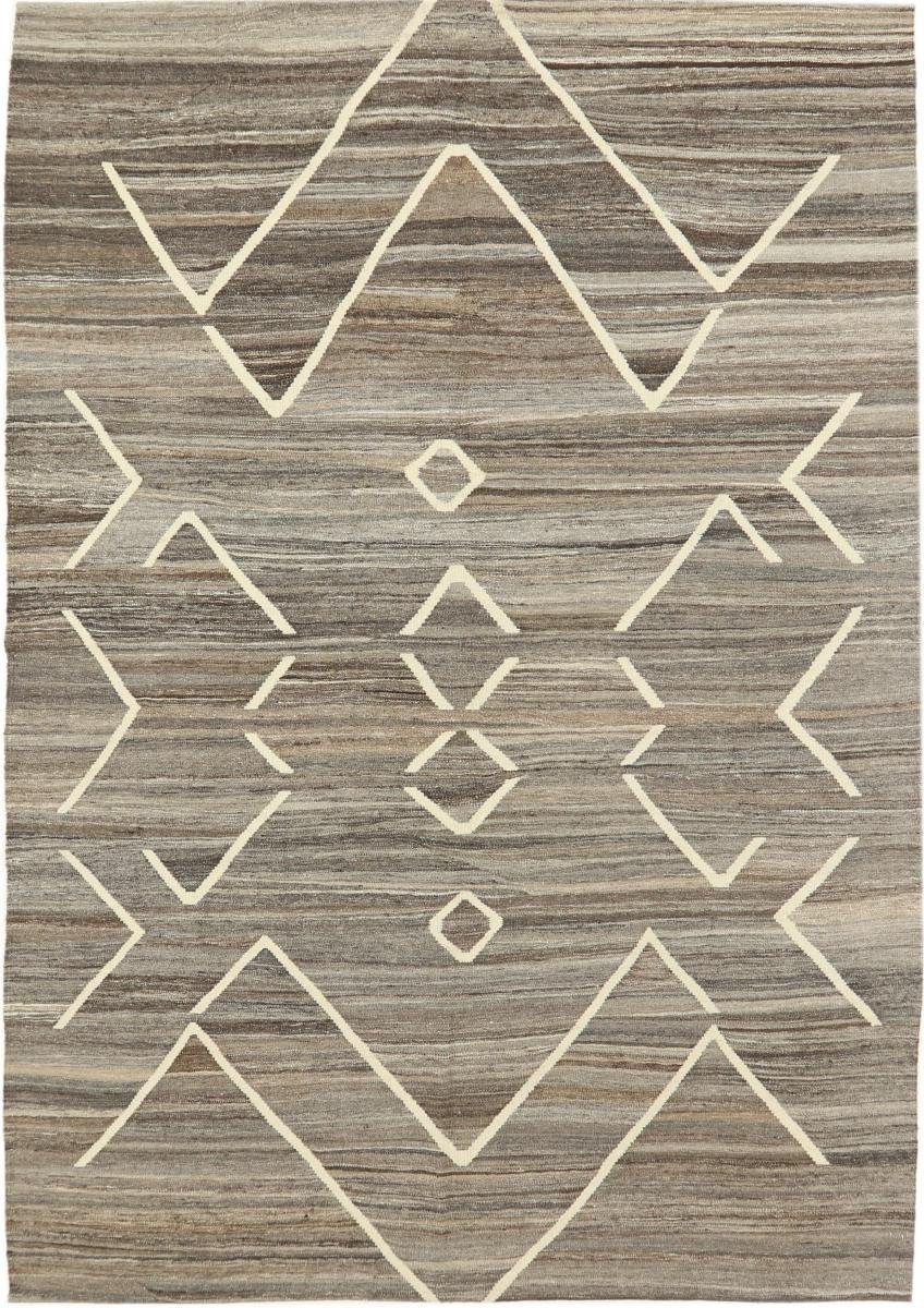 Orientteppich Kelim Berber Design Orientteppich, Höhe: 3 Trading, mm Handgewebter Nain rechteckig, 205x292 Moderner