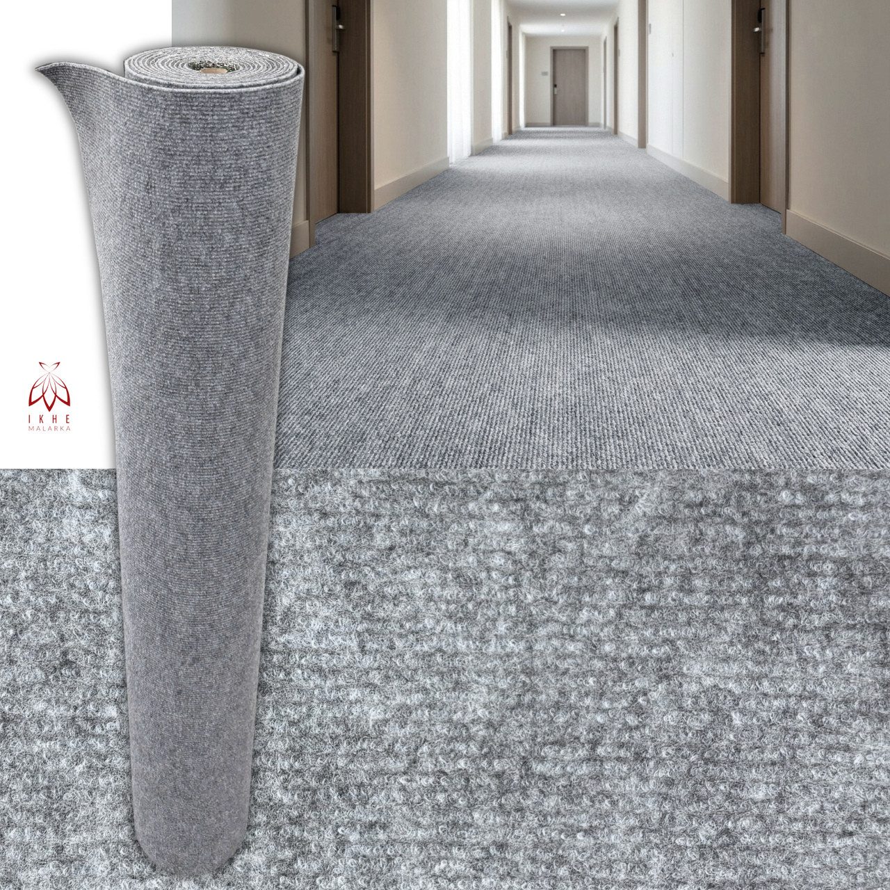 IKHEMalarka Teppichboden 6 m² Selbstklebender Teppich Teppichboden Bodenbelag, Strapazierfähiger Wasserdicht – 120 cm x 500 cm