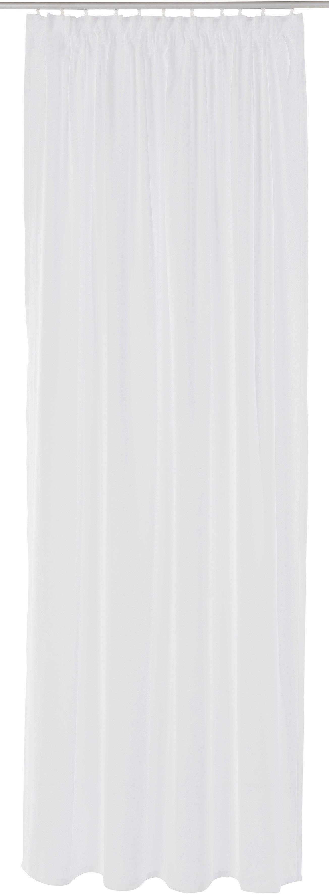 Vorhang Lanea, LeGer 1 verschiedene Schal, by St), Gercke, Multifunktionsband halbtransparent, Lena Größen weiß (1 Leinenoptik, Home