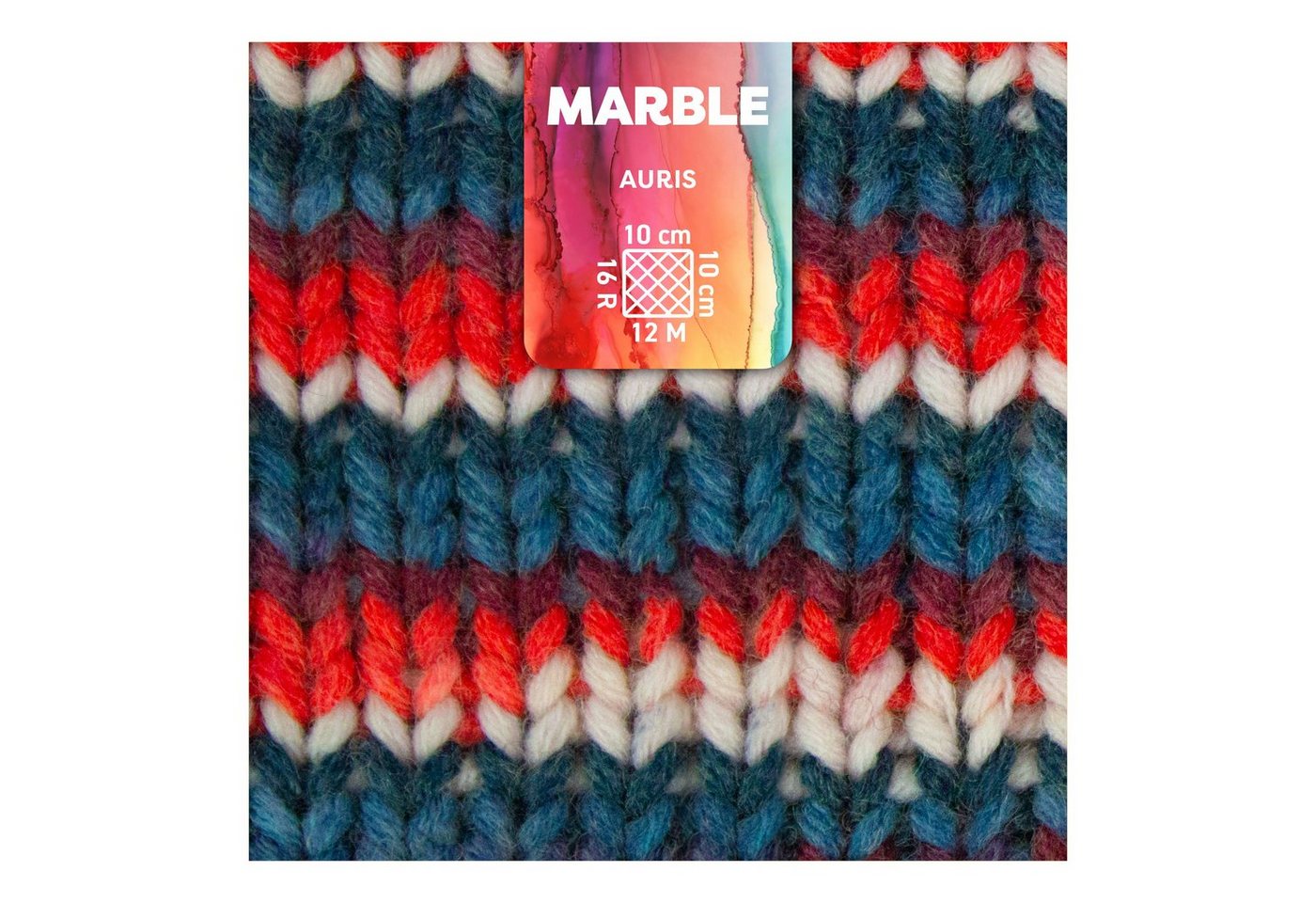 Thumbnail - myboshi Marble, Multicolor, mit Label Häkelwolle, 55 m (8-St., Marble Wolle mit Label Original Multicolor), Farbverlauf