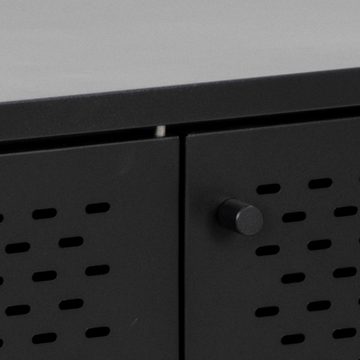 ebuy24 Sideboard Newcastle Sideboard L160 mit 3 Gittertüren Metall