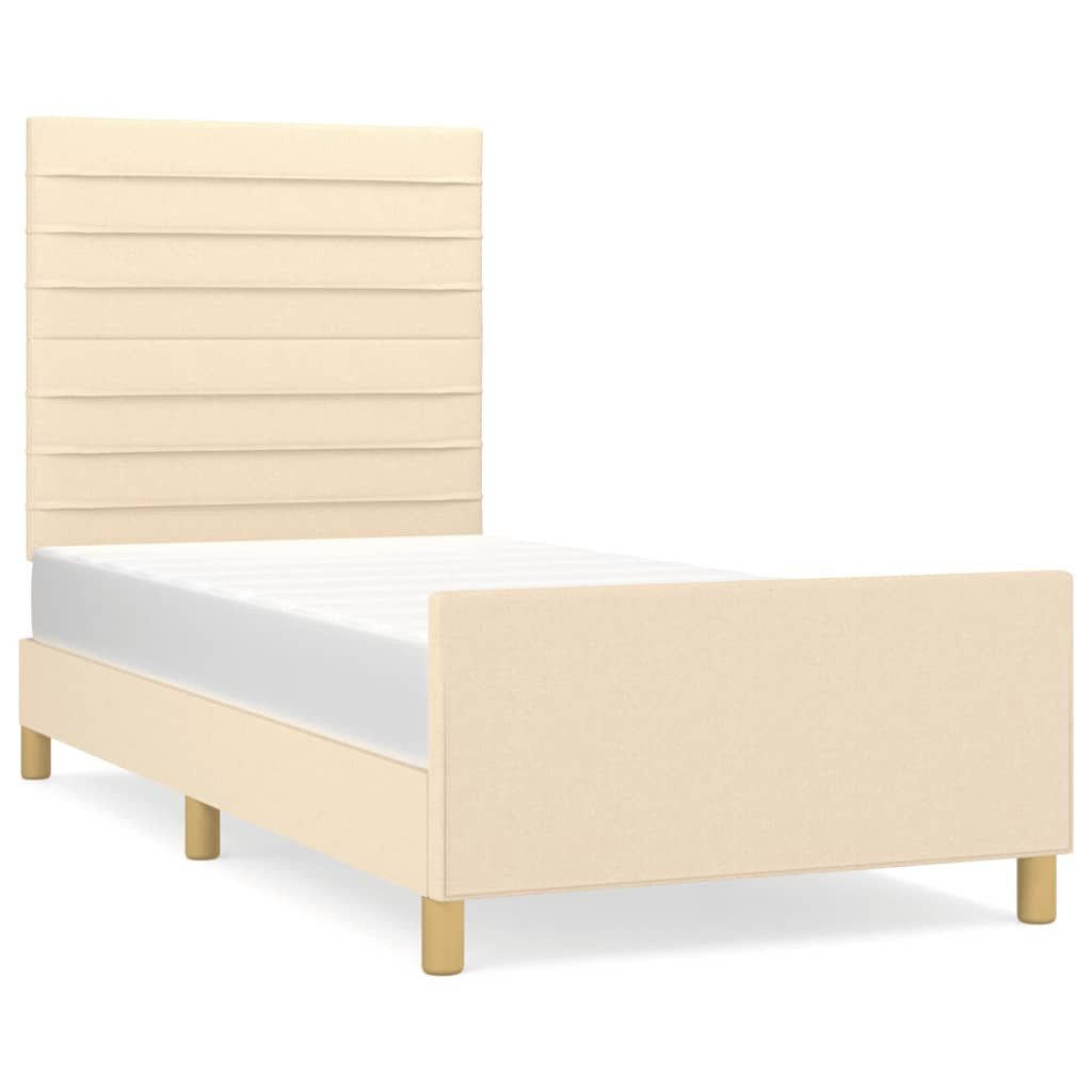 vidaXL Bett Bettgestell ohne Matratze Blau günstig online kaufen