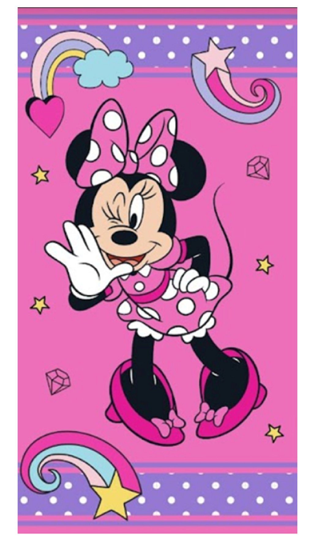 Badetuch 70 Handtücher 140 Disney cm Minnie Strandtuch Duschtuch x Mouse Disney