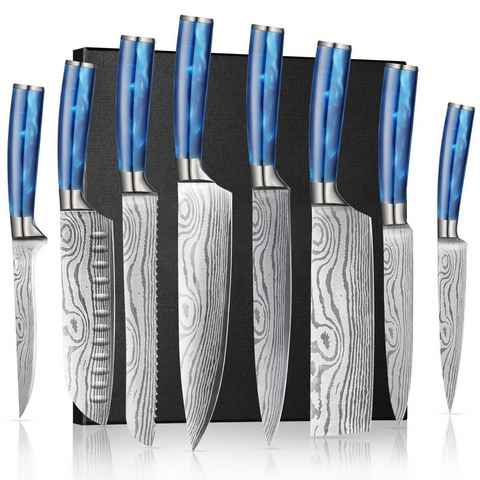 Home safety Messer-Set Küchenmesser Set mit Klingen von 9cm bis 20cm (8-tlg)
