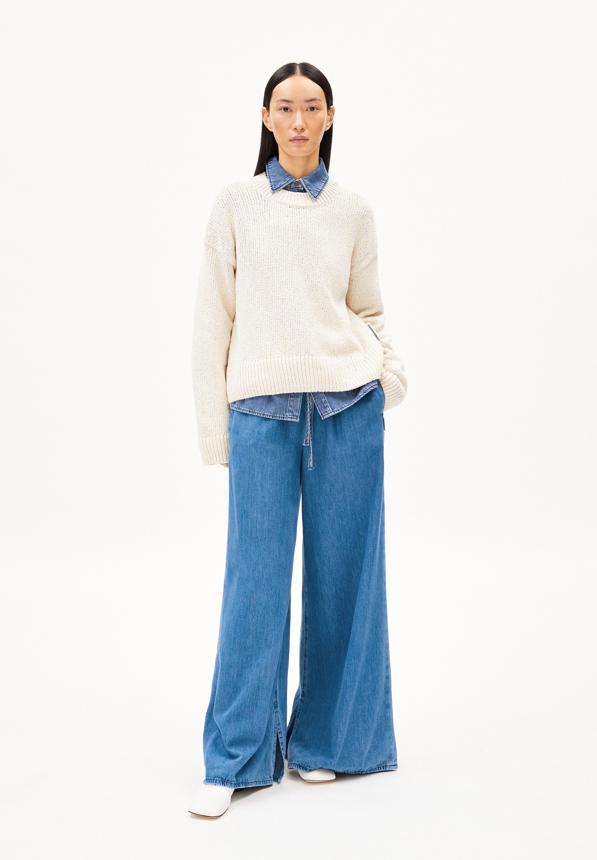 Armedangels Strickpullover VAANYA Pullover aus Bio-Baumwoll Mix Loose Fit günstig online kaufen