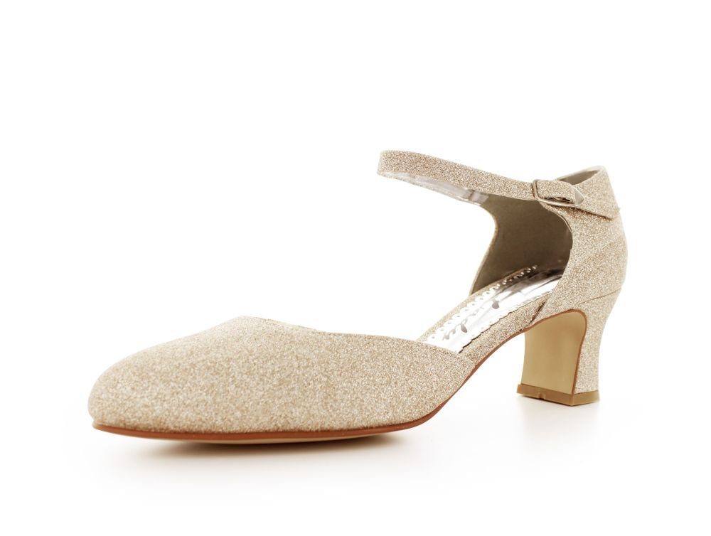 White Lady 255 Glitter Туфли mit breitem Absatz Босоножки