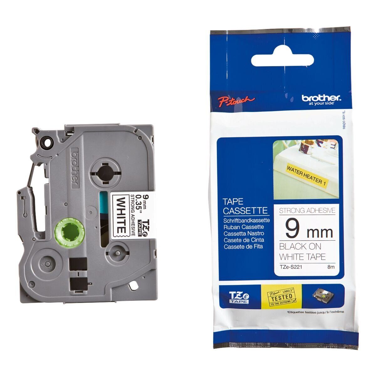 Brother Beschriftungsband TZe-S621, TZe-S221, 24,00 mm x 5,00 m, laminiert