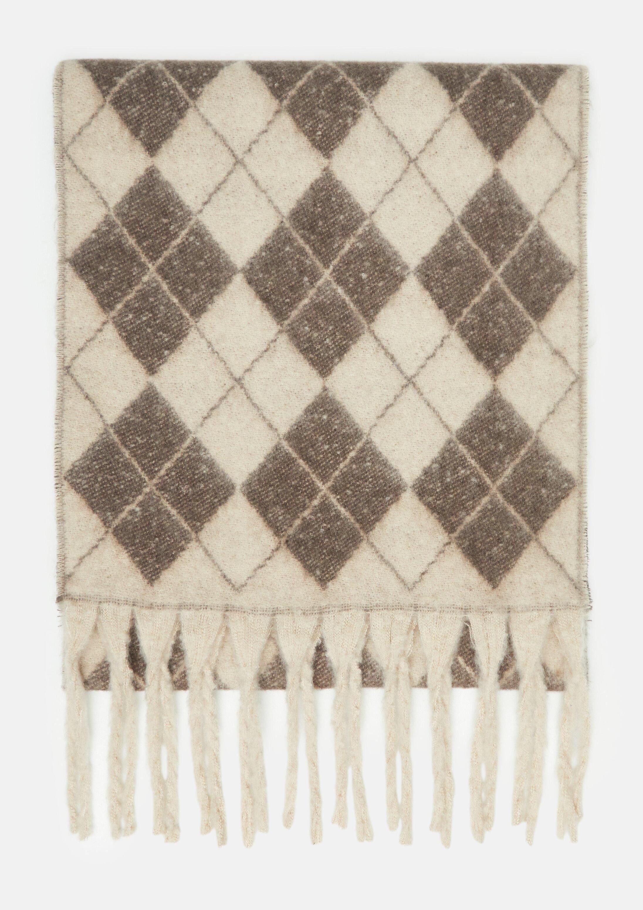 comma Schal Tuch, Kuscheliger Schal mit Argyle-Muster