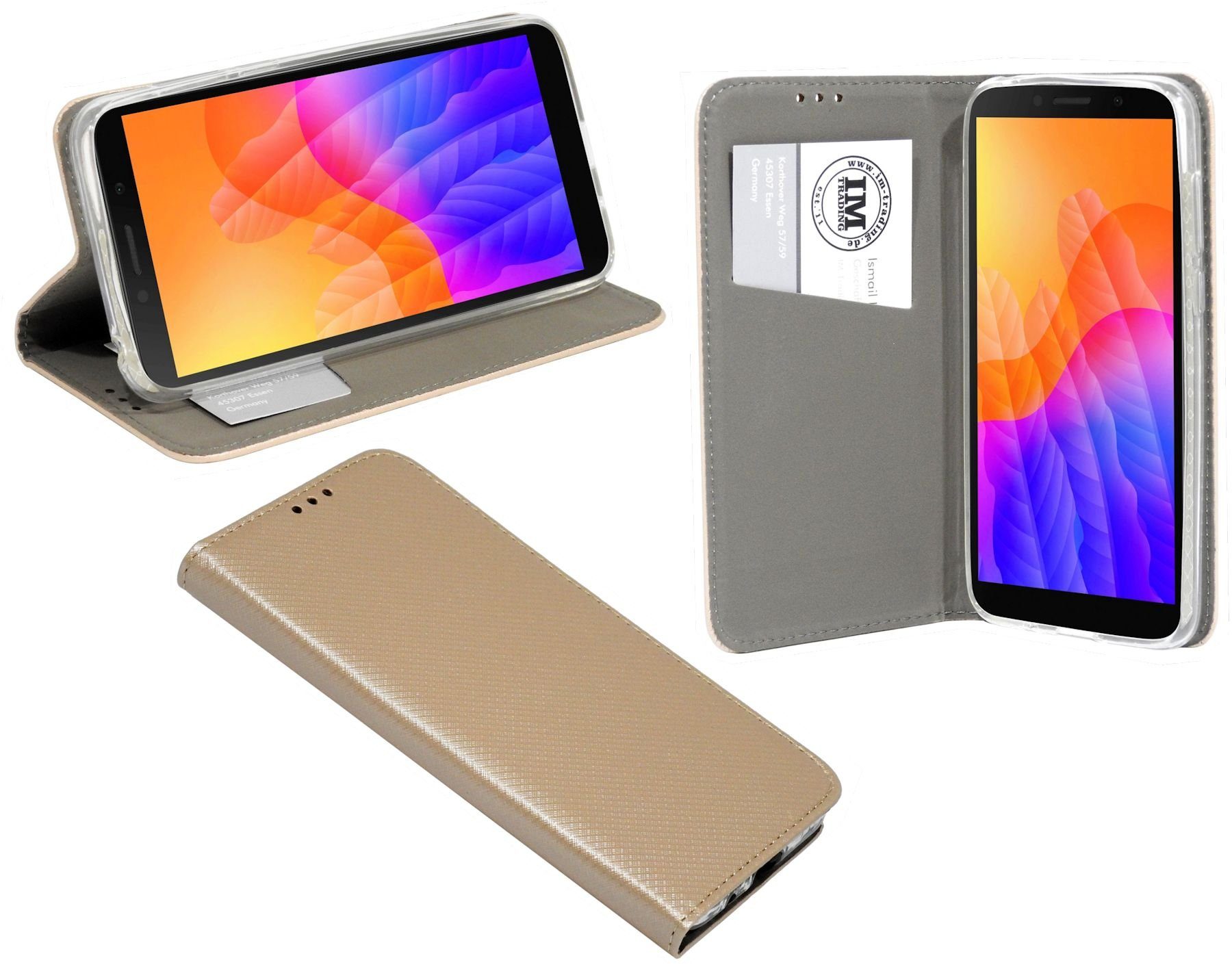 cofi1453 Handyhülle Buch Tasche "Smart" kompatibel mit HUAWE, Schutzhülle