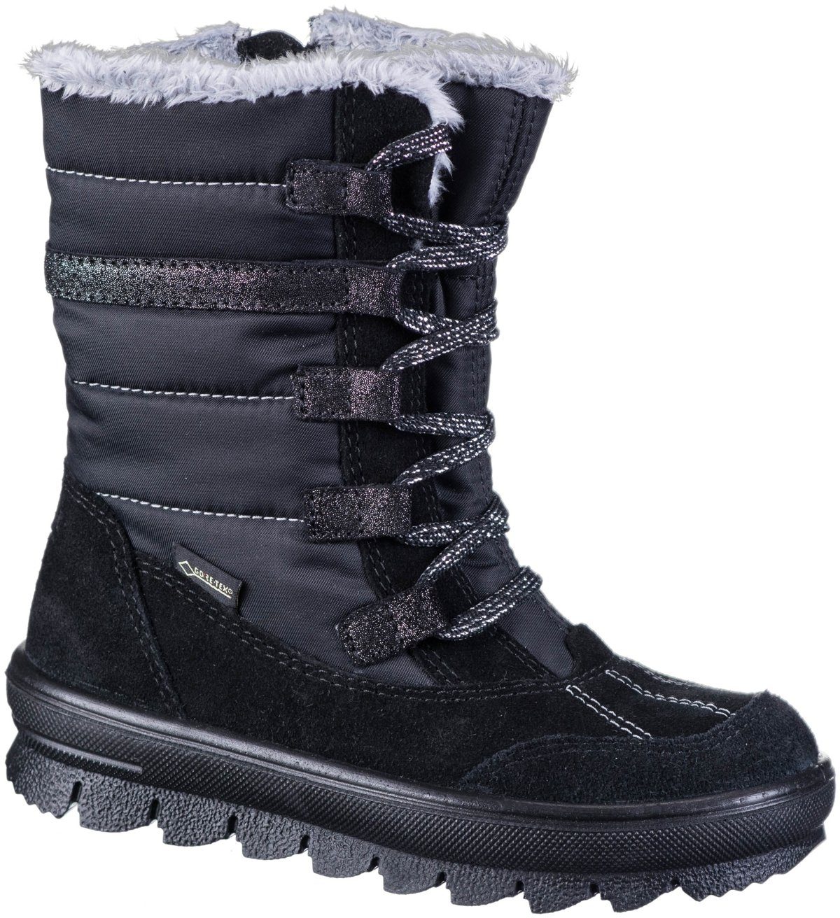 Superfit »SUPERFIT Mädchen Winter Leder Tex Boots schwarz, mittlere Weite  molliges Warmfutter« Stiefel