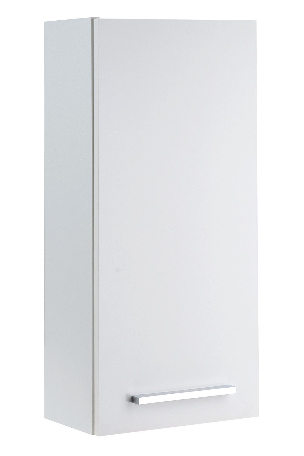 PELIPAL Hängeschrank TRIER, B 30 x H 70 cm, Weiß matt, Weiß glänzend, 1 Tür und 2 Einlegeböden