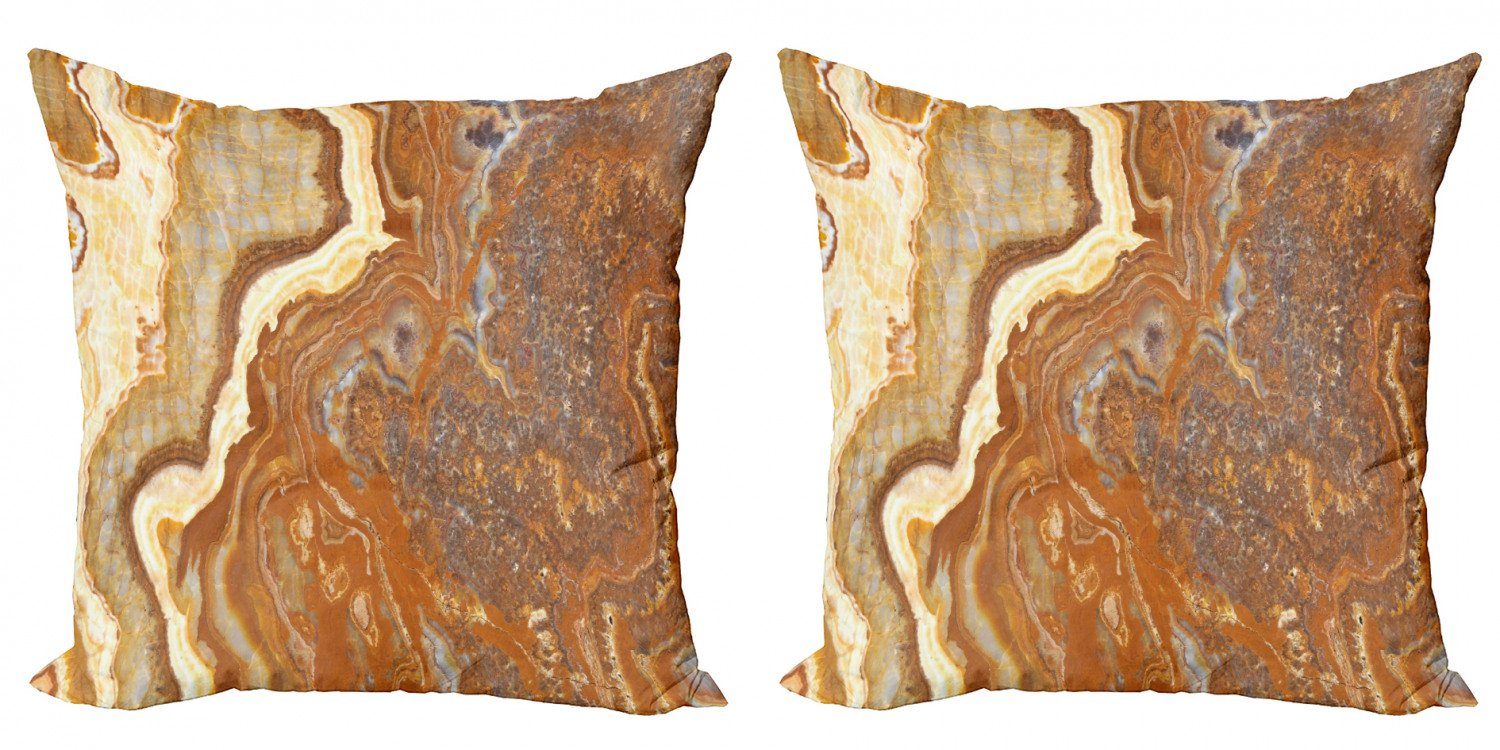 Kissenbezüge Modern Accent Doppelseitiger Digitaldruck, Abakuhaus (2 Stück), Marmor Natur Travertin Facet