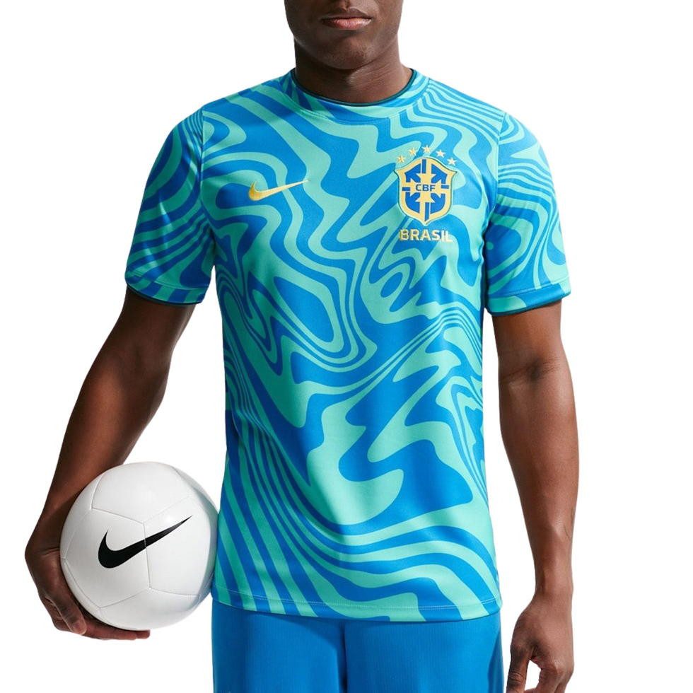 Fußballtrikot Herren Brasilien Fußball WM2026 Trainings Shirt