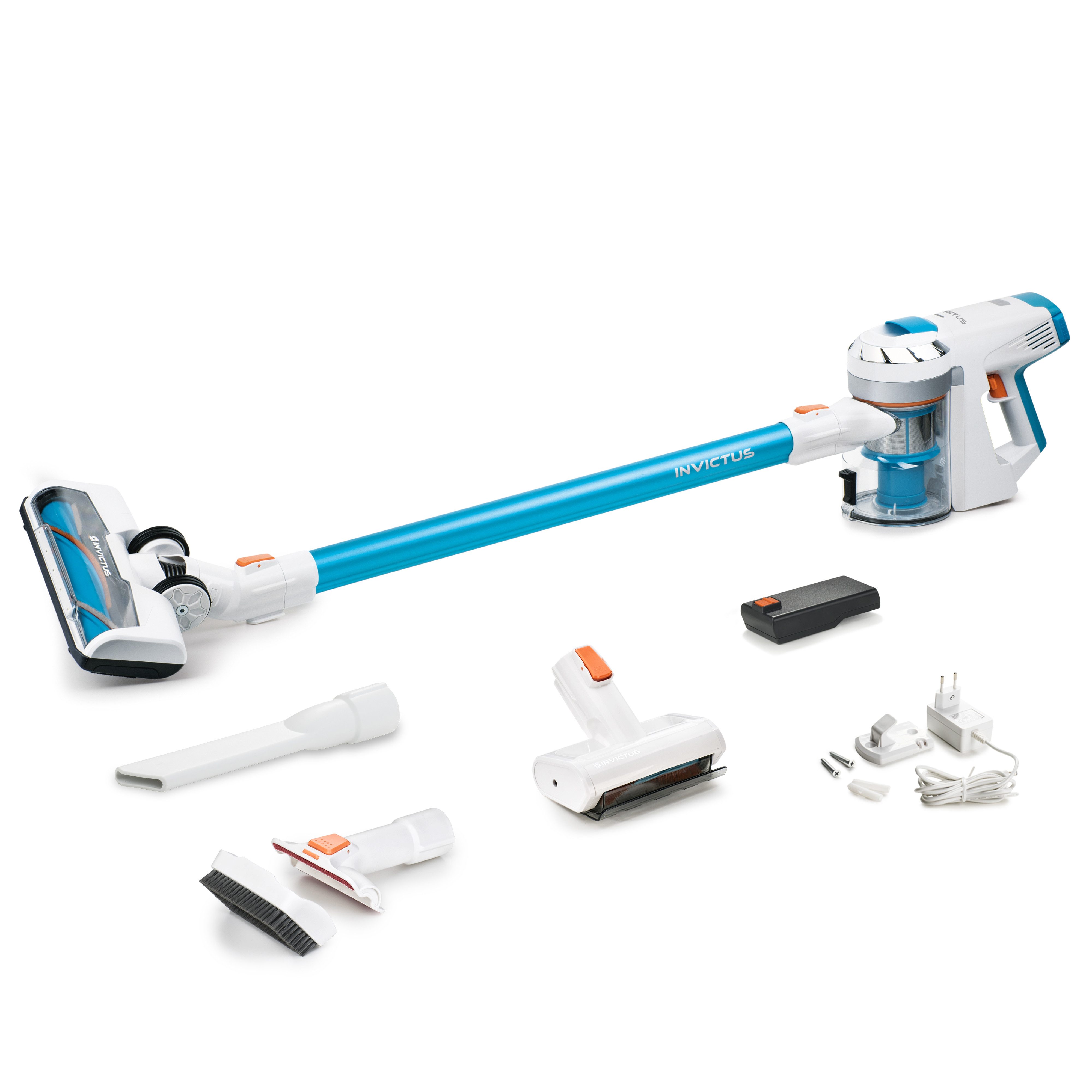 Genius Akku-Bodenstaubsauger Genius Invictus X7 Akku-Staubsauger inkl. Mini-Elektrobürste, 380,00 W, beutellos, Akku-Staubsauger inkl. Mini-Elektrobürste