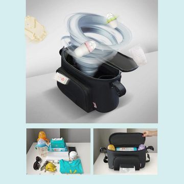 Lubgitsr Kinderwagen-Tasche Kinderwagen Organizer Universal, Baby Stroller Bag mit Schultergurten (1-tlg)